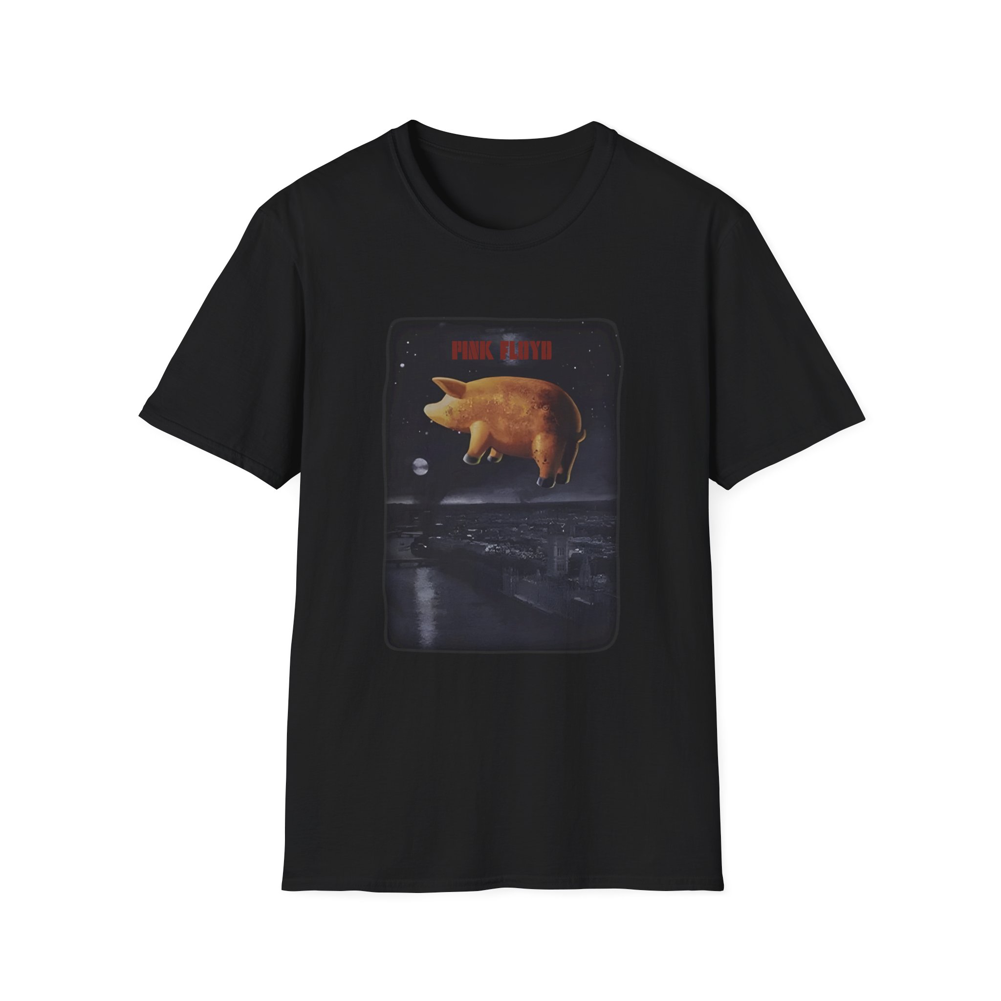 Pink Floyd Pigs Over London Unisex Softstyle T-Shirt