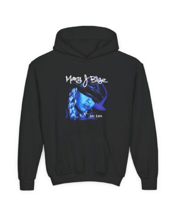 Youth Mary J Blige My Life Album Cover Heavy Blend Hooded Sweatshirt
