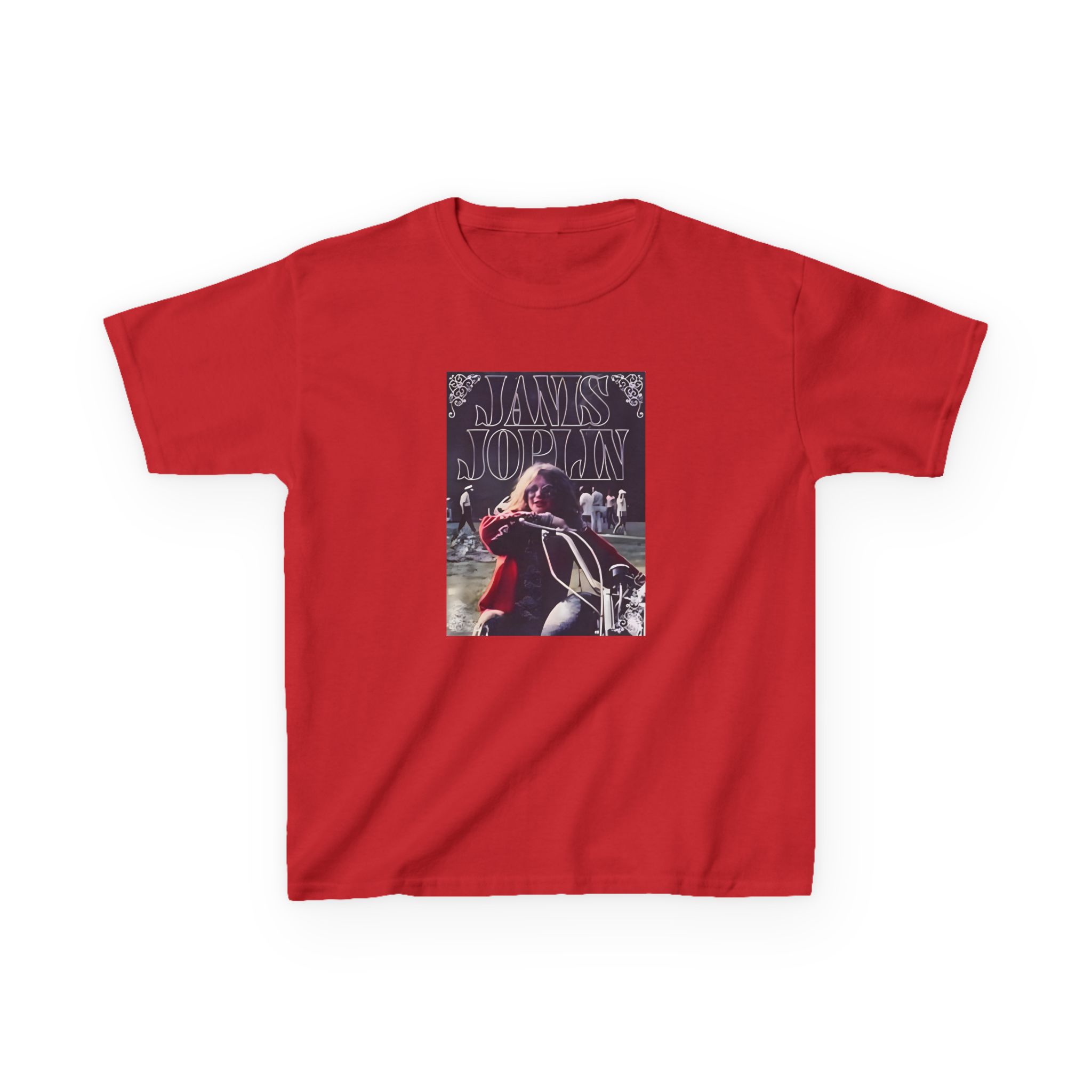Janis Joplin Greatest Hits Motorcycle Cover Kids Heavy Cotton™ Tee - Image 23