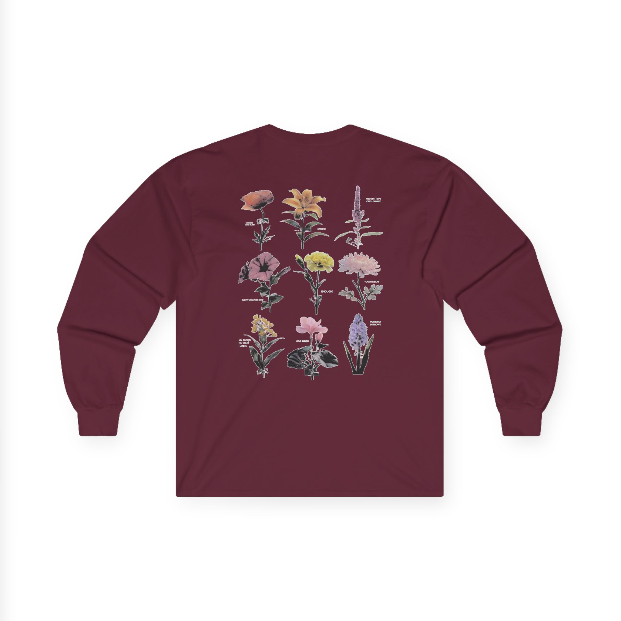 Paleface Swiss Hidden Flowers Unisex Ultra Cotton Long Sleeve Tee - Image 4