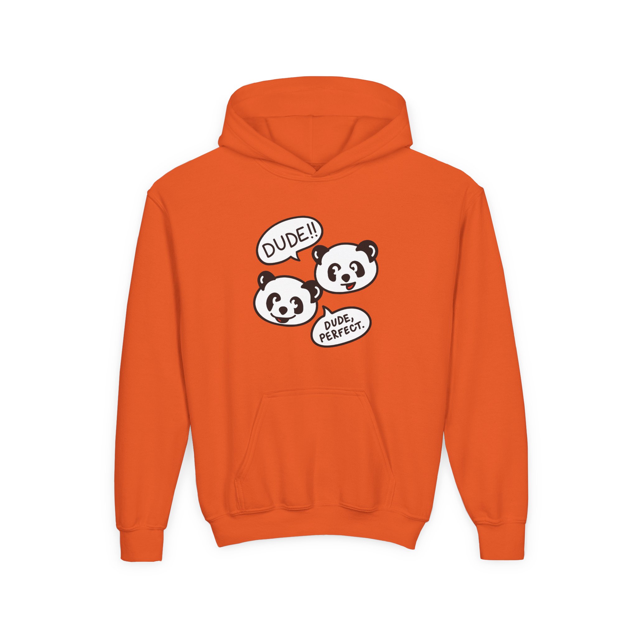 Dude Perfect Panda Comic Youth Heavy Blend Hooded Sweatshirt - Image 7