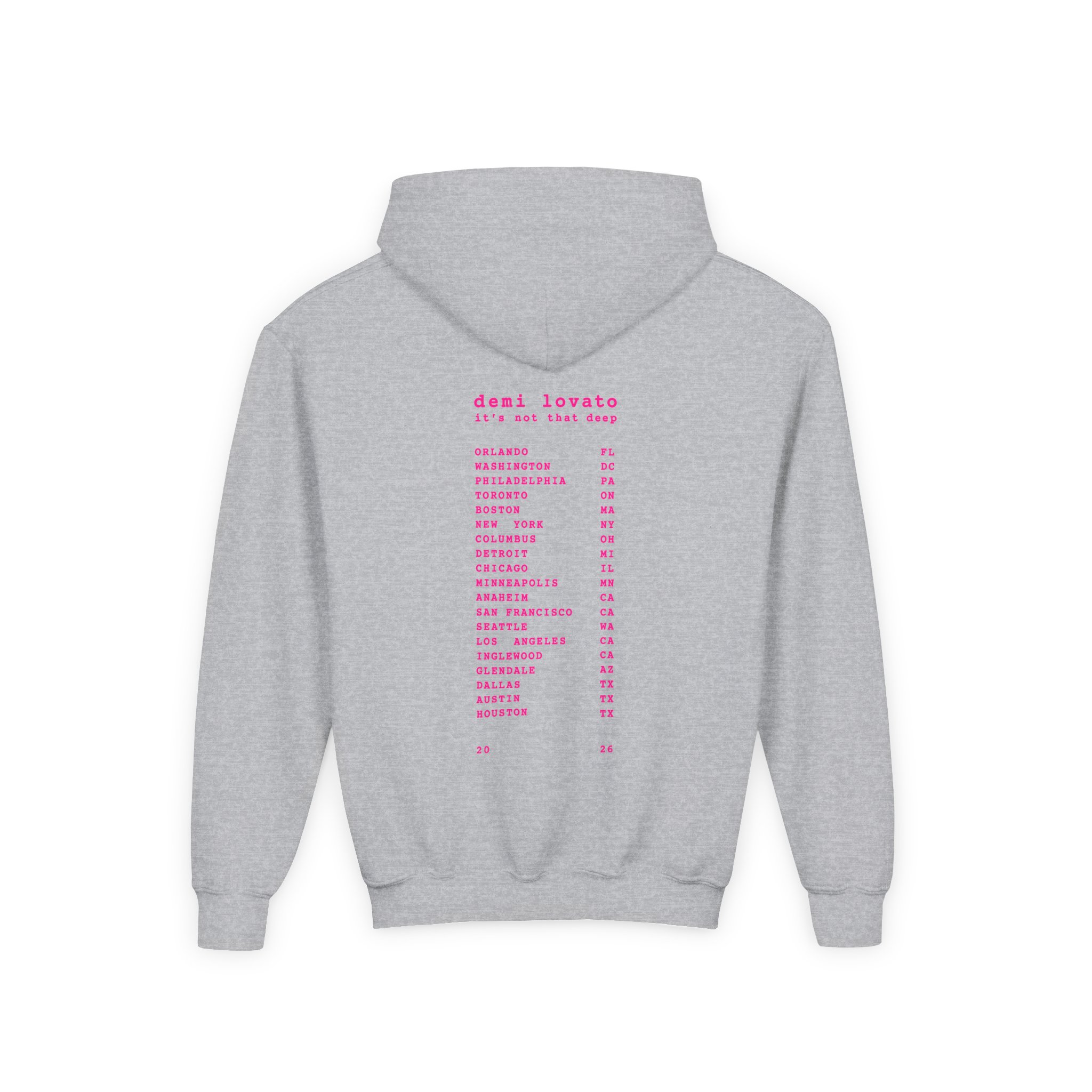 D L Youth Heavy Blend Hooded Sweatshirt - Image 4