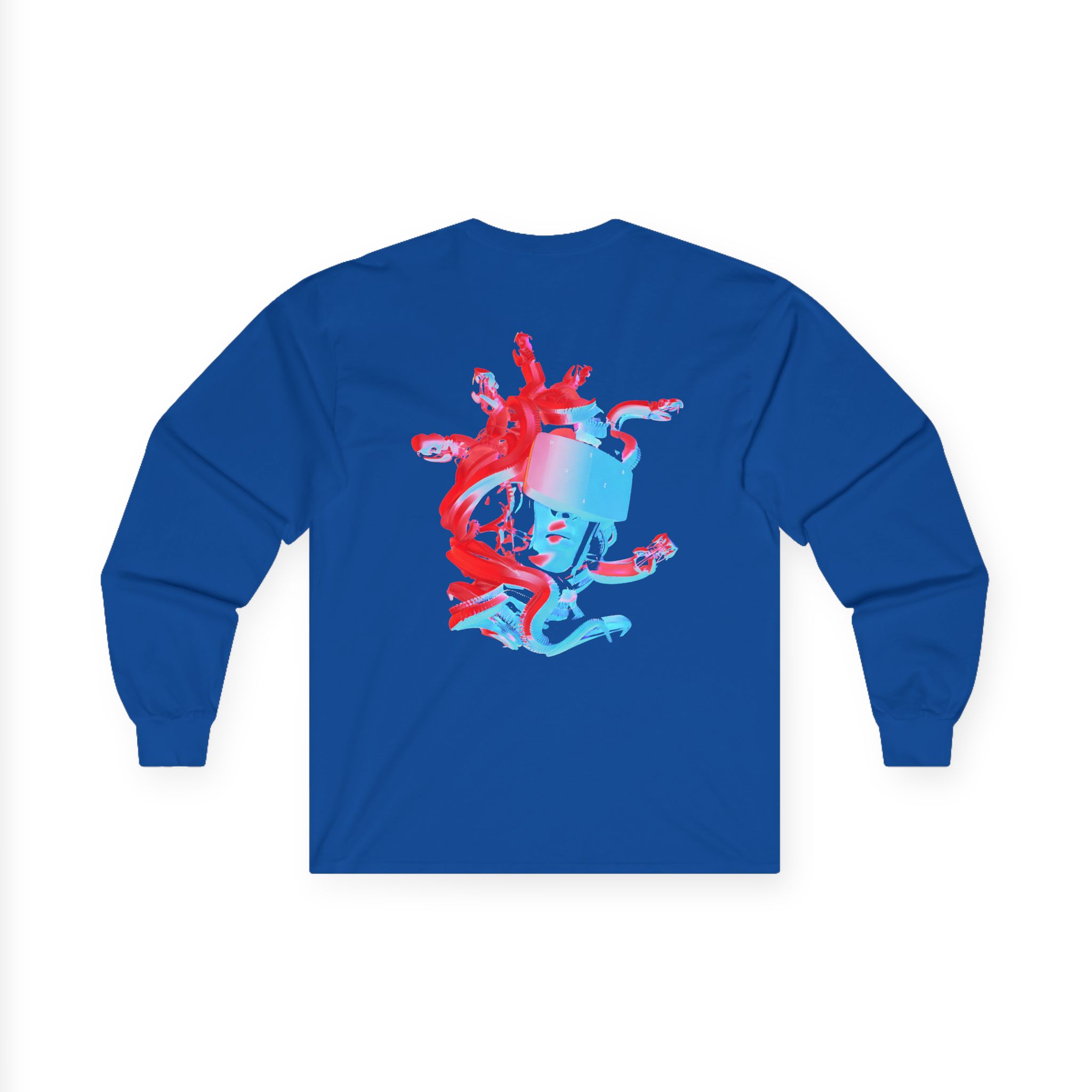 Meduza Multicolour Head Unisex Ultra Cotton Long Sleeve Tee - Image 8