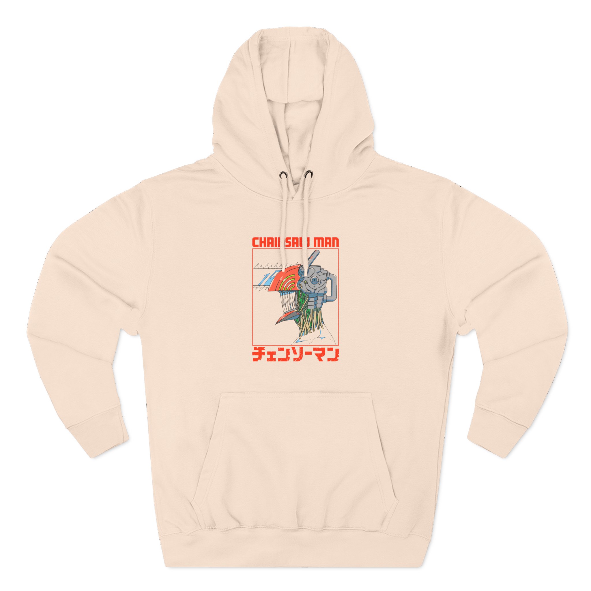 Chainsaw Man Three Tone Three-Panel Fleece Hoodie - Image 5
