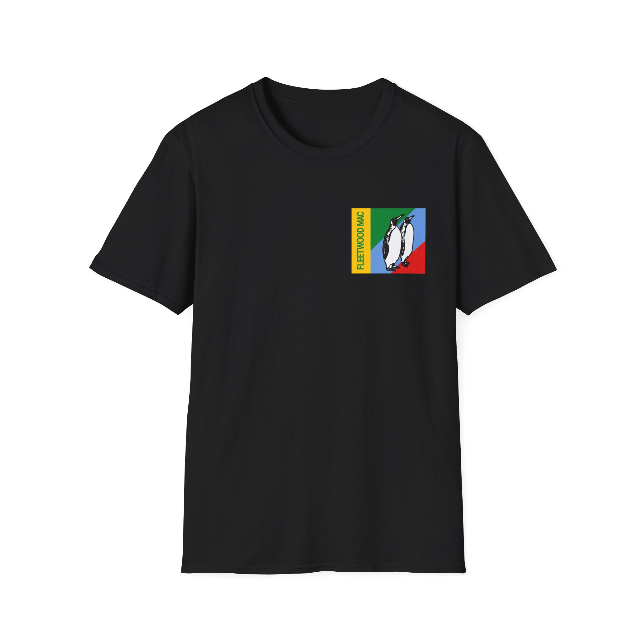 Fleetwood Mac Duo Penguin Collared Unisex Softstyle T-Shirt - Image 3