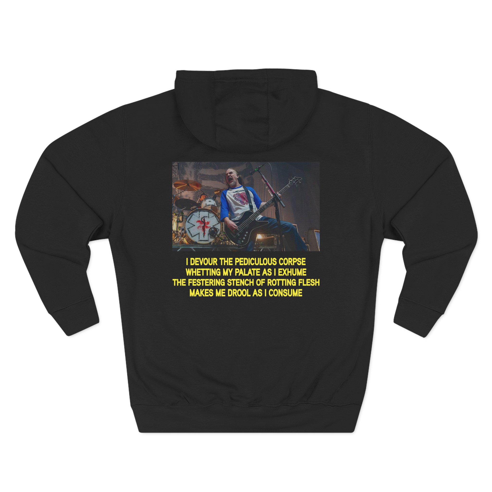 Carcass UKDM Three-Panel Fleece Hoodie - Image 2
