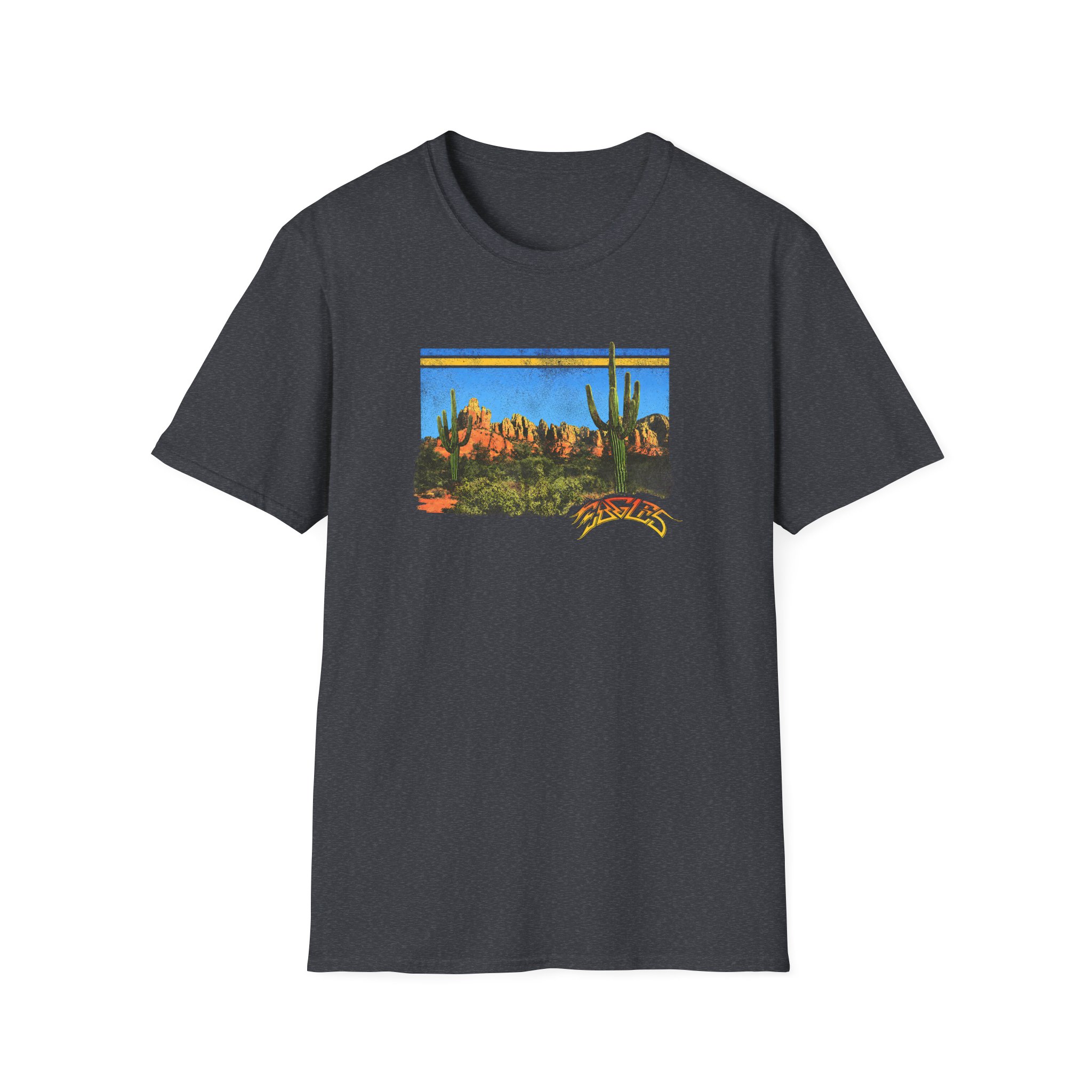 The Eagles Peaceful Easy Feeling Desert Unisex Softstyle T-Shirt - Image 13