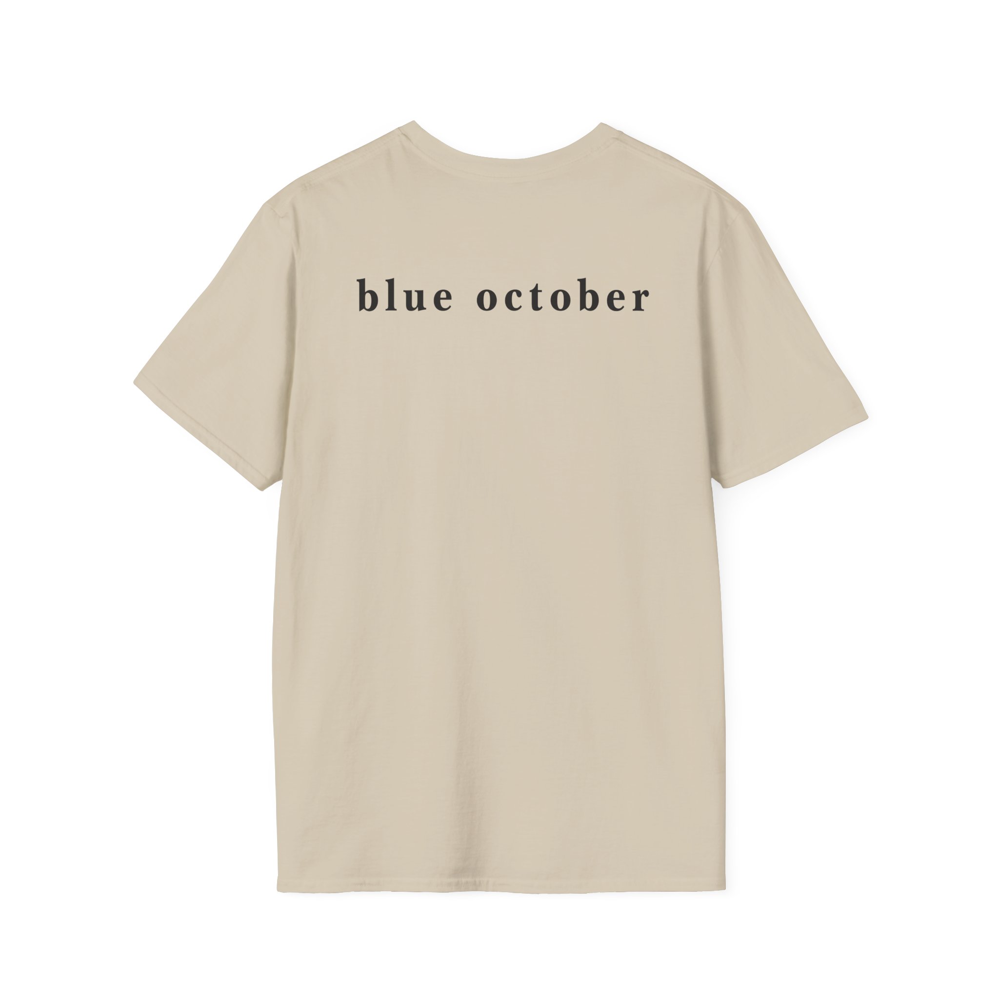 Blue October Big Rose Unisex Softstyle T-Shirt - Image 4