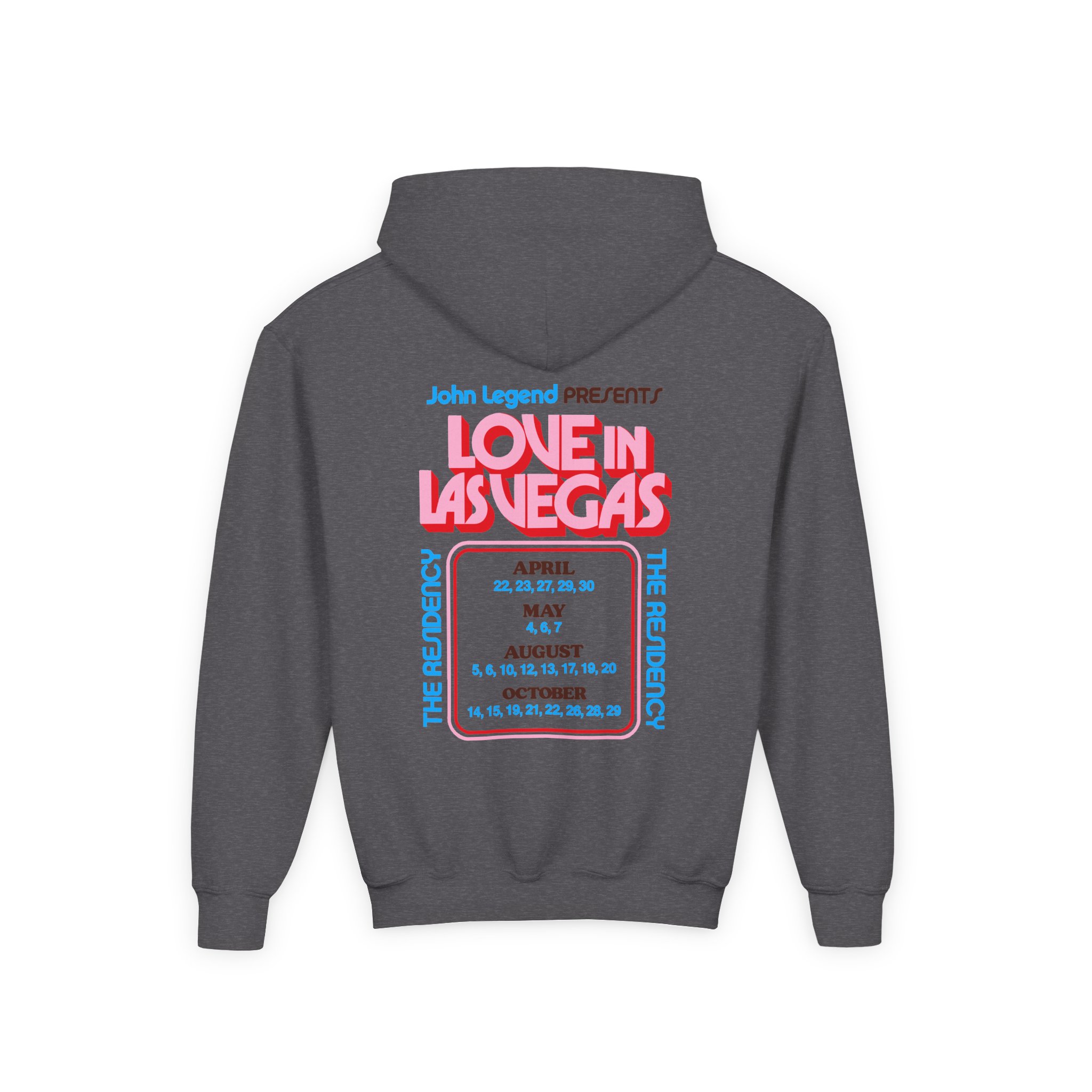 John Legend Love In Las Vegas Youth Heavy Blend Hooded Sweatshirt - Image 8