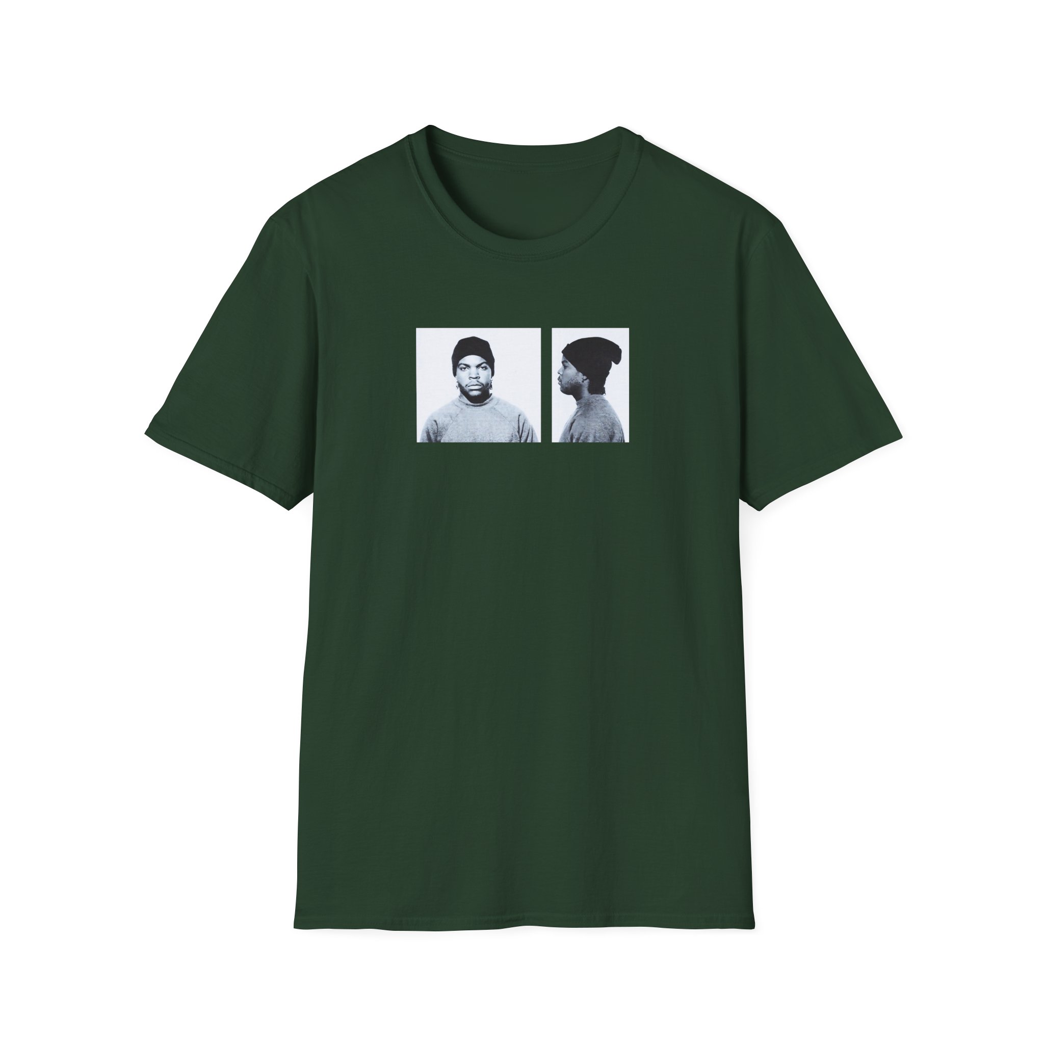 Ice Cube Mug Shot Unisex Softstyle T-Shirt - Image 9