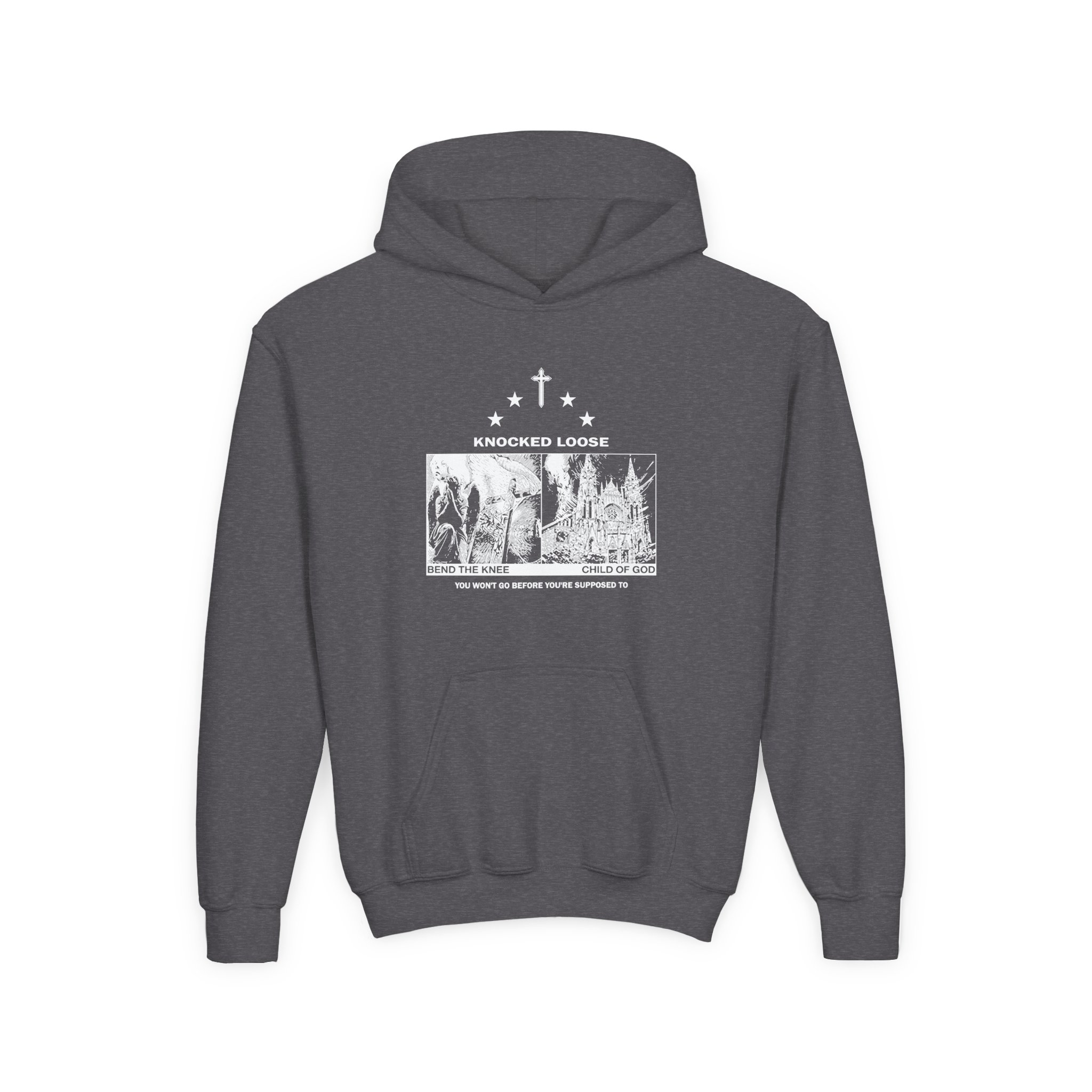 Knocked Loose Blinding Faith Royal Youth Heavy Blend Hooded Sweatshirt - Image 7