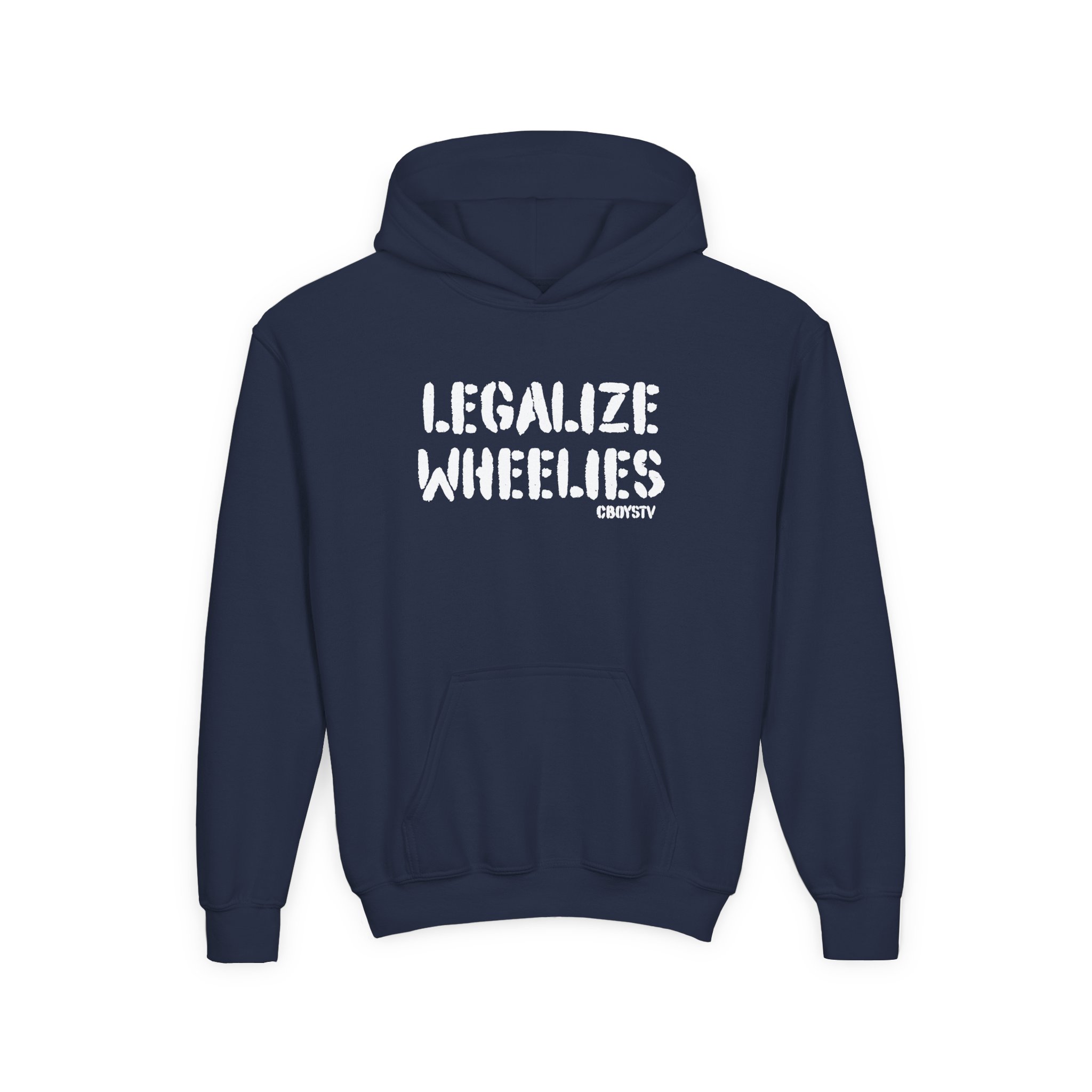 Cboystv Legalize Wheelies Youth Heavy Blend Hooded Sweatshirt - Image 13