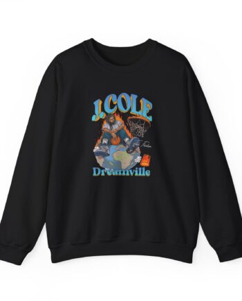 J Cole "Dreamville World" Unisex Heavy Blend™ Crewneck Sweatshirt