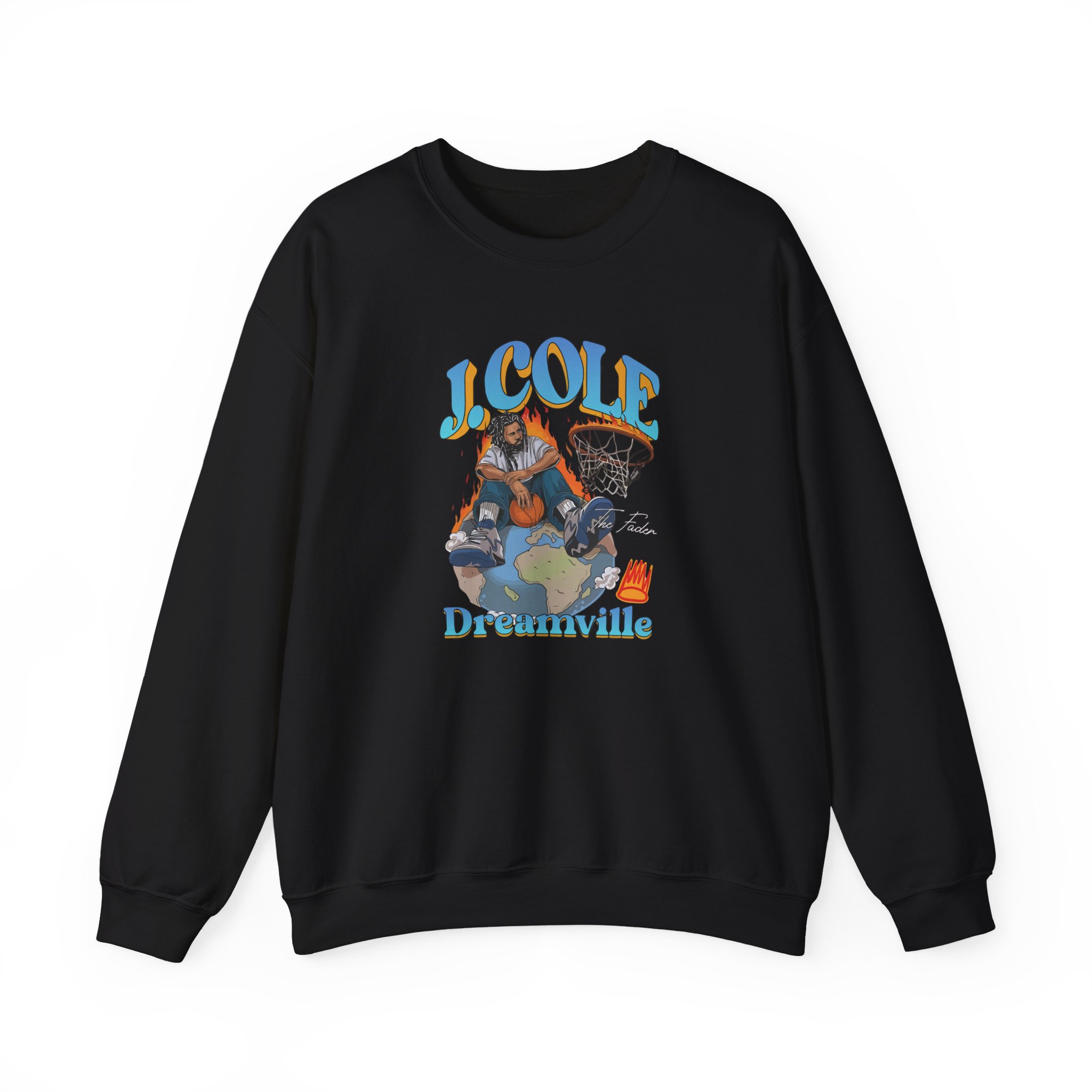 J Cole "Dreamville World" Unisex Heavy Blend™ Crewneck Sweatshirt