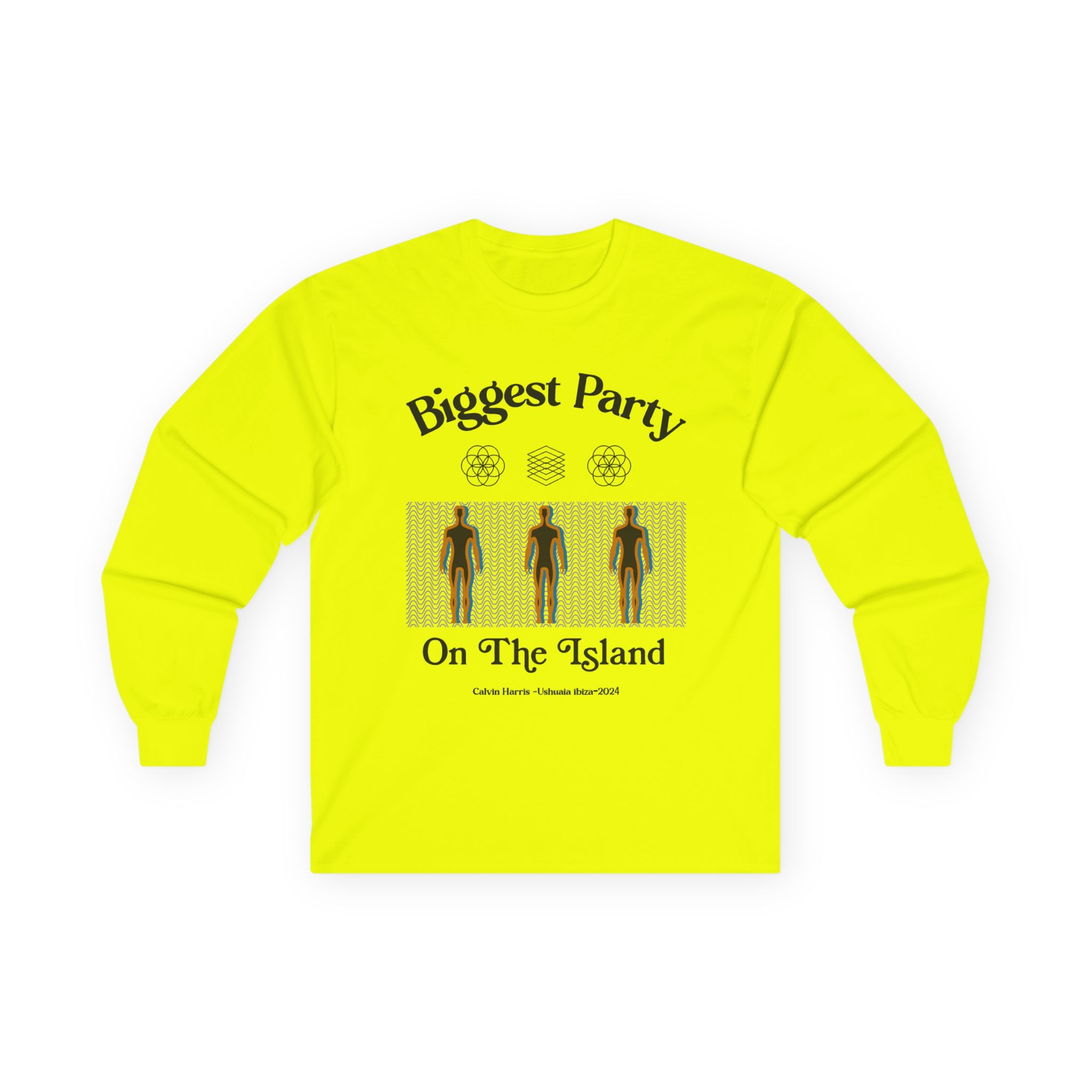 Calvin Harris Ushuaia Higher Island Party Unisex Ultra Cotton Long Sleeve Tee - Image 7