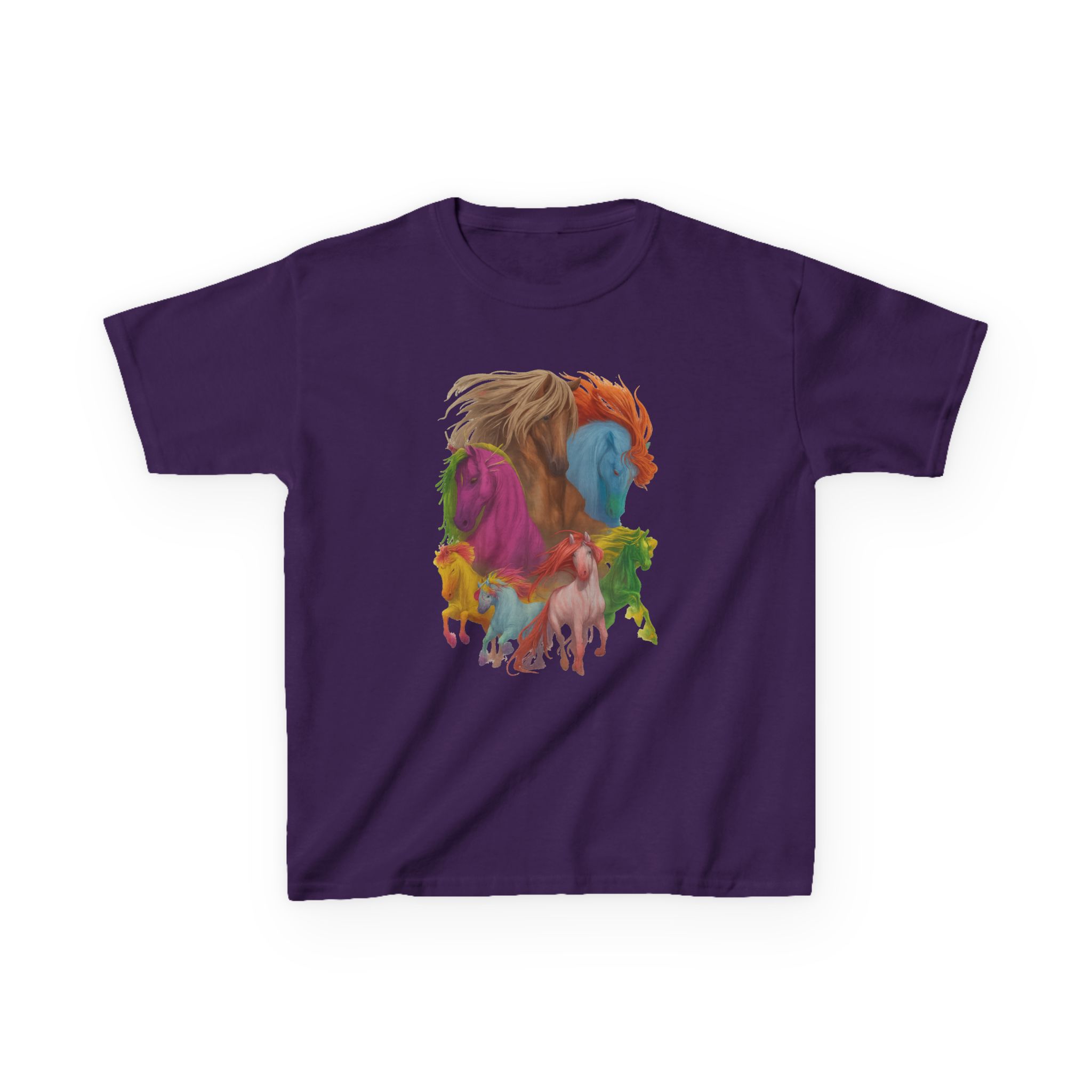 Dropout Dimension 20 The Seven Magic Horse Kids Heavy Cotton™ Tee - Image 11