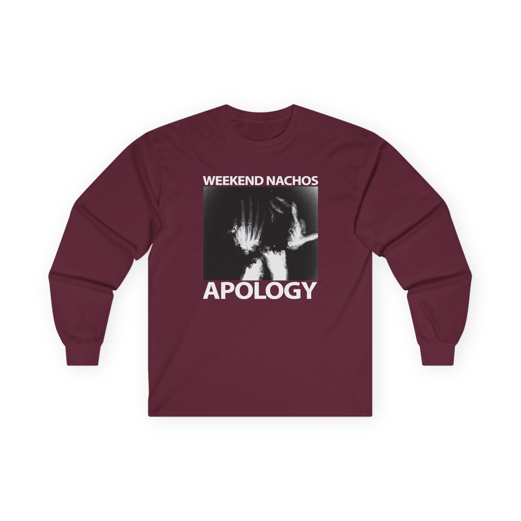 Weekend Nachos Apology Unisex Ultra Cotton Long Sleeve Tee - Image 3