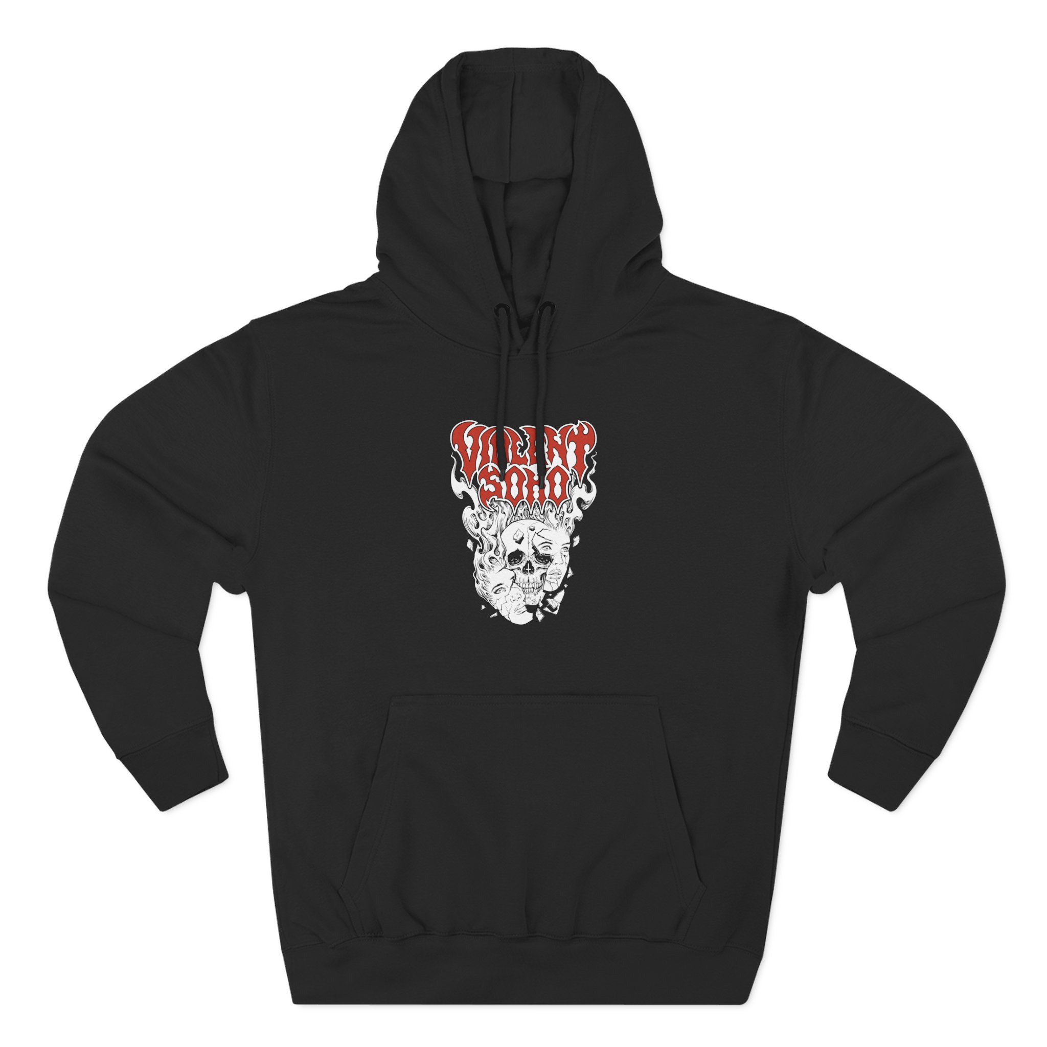 Violent Soho Murdoch Skull Three-Panel Fleece Hoodie - Image 3