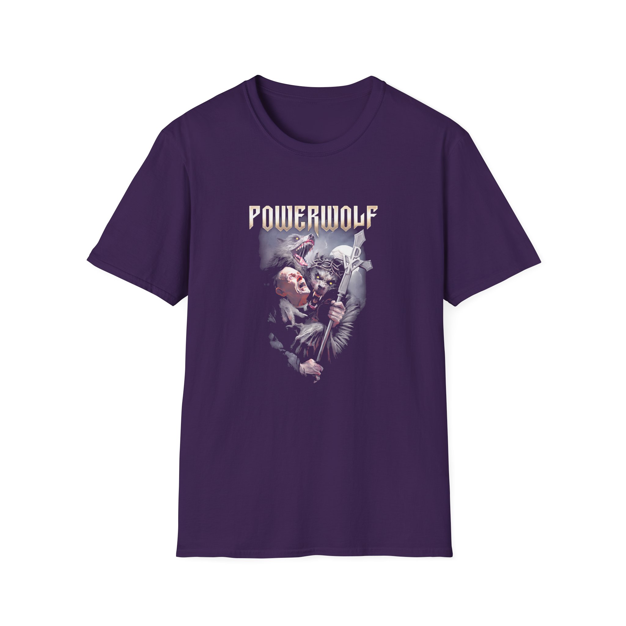 Powerwolf Thunderpriest Unisex Softstyle T-Shirt - Image 7