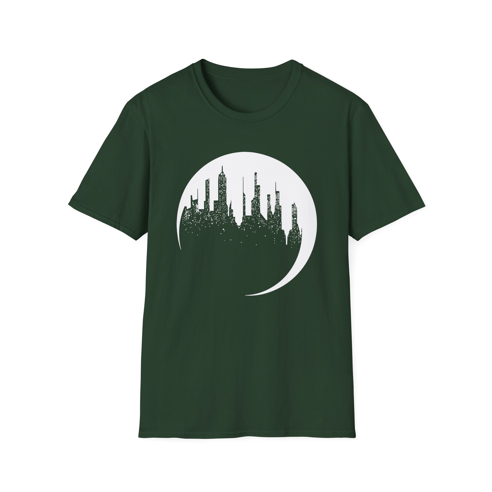Dropout Unsleeping City Glow-In-The-Dark Unisex Softstyle T-Shirt - Image 7