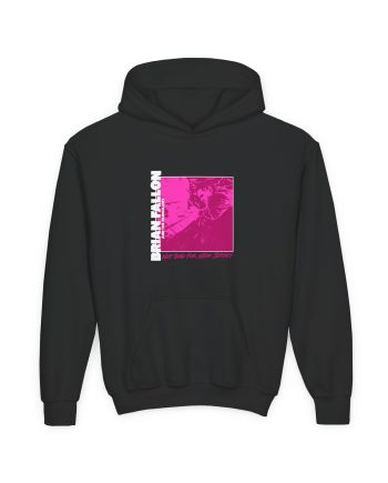 Brian Fallon Not Bad Pink Graphic Youth Heavy Blend Hooded Sweatshirt