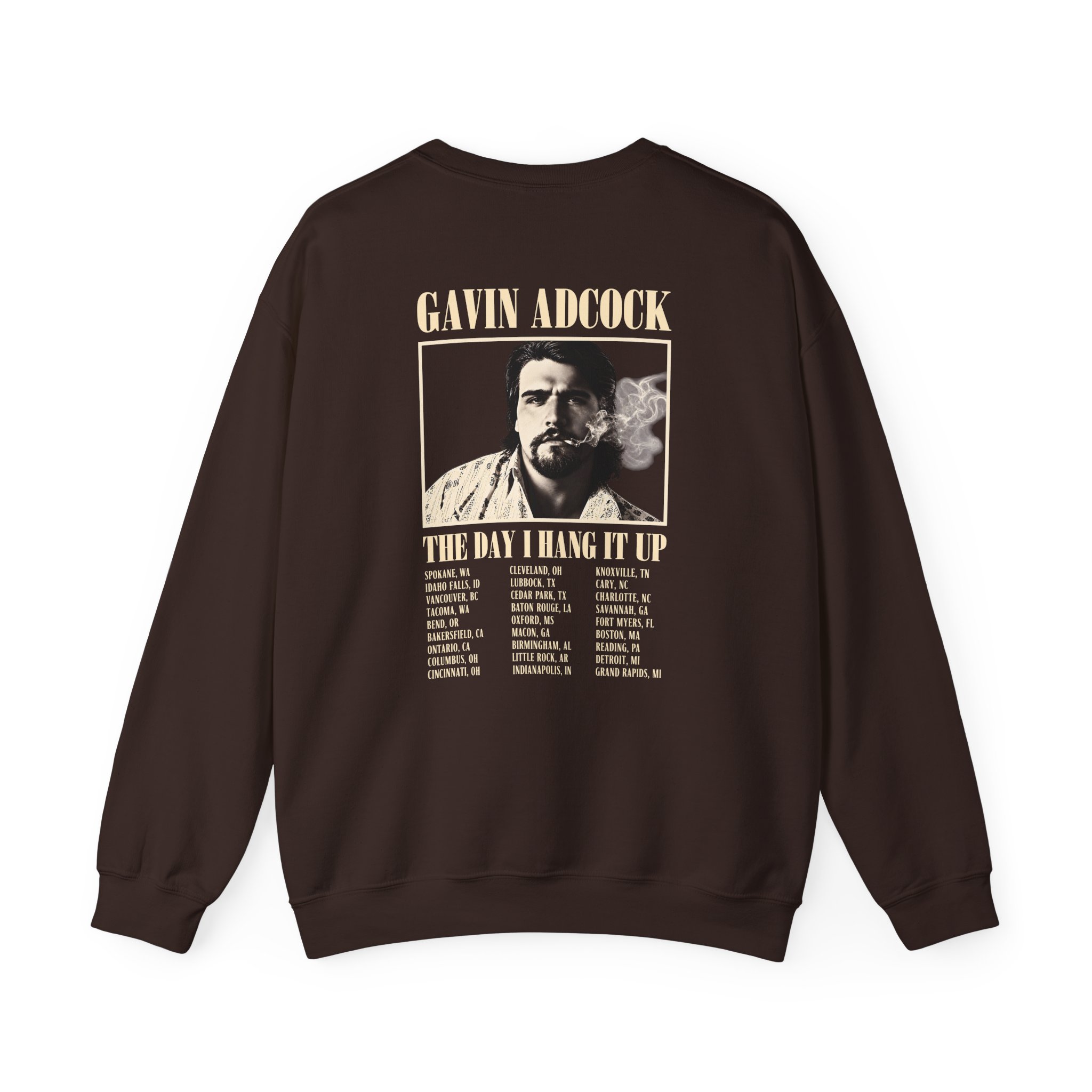 Gavin Adcock Hang It Up Tour Unisex Heavy Blend™ Crewneck Sweatshirt - Image 10