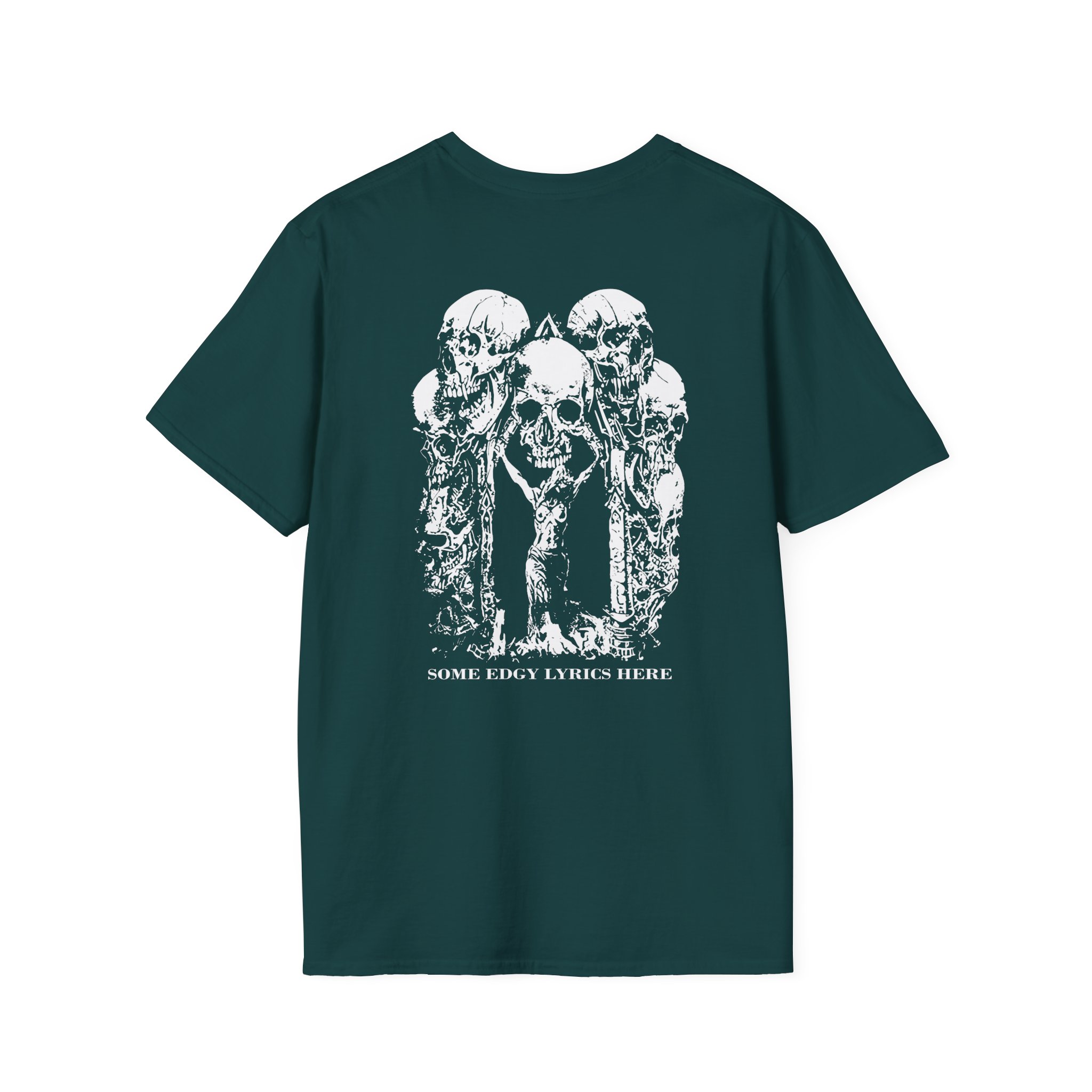 Paleface Swiss Edgy Halloween Unisex Softstyle T-Shirt - Image 6