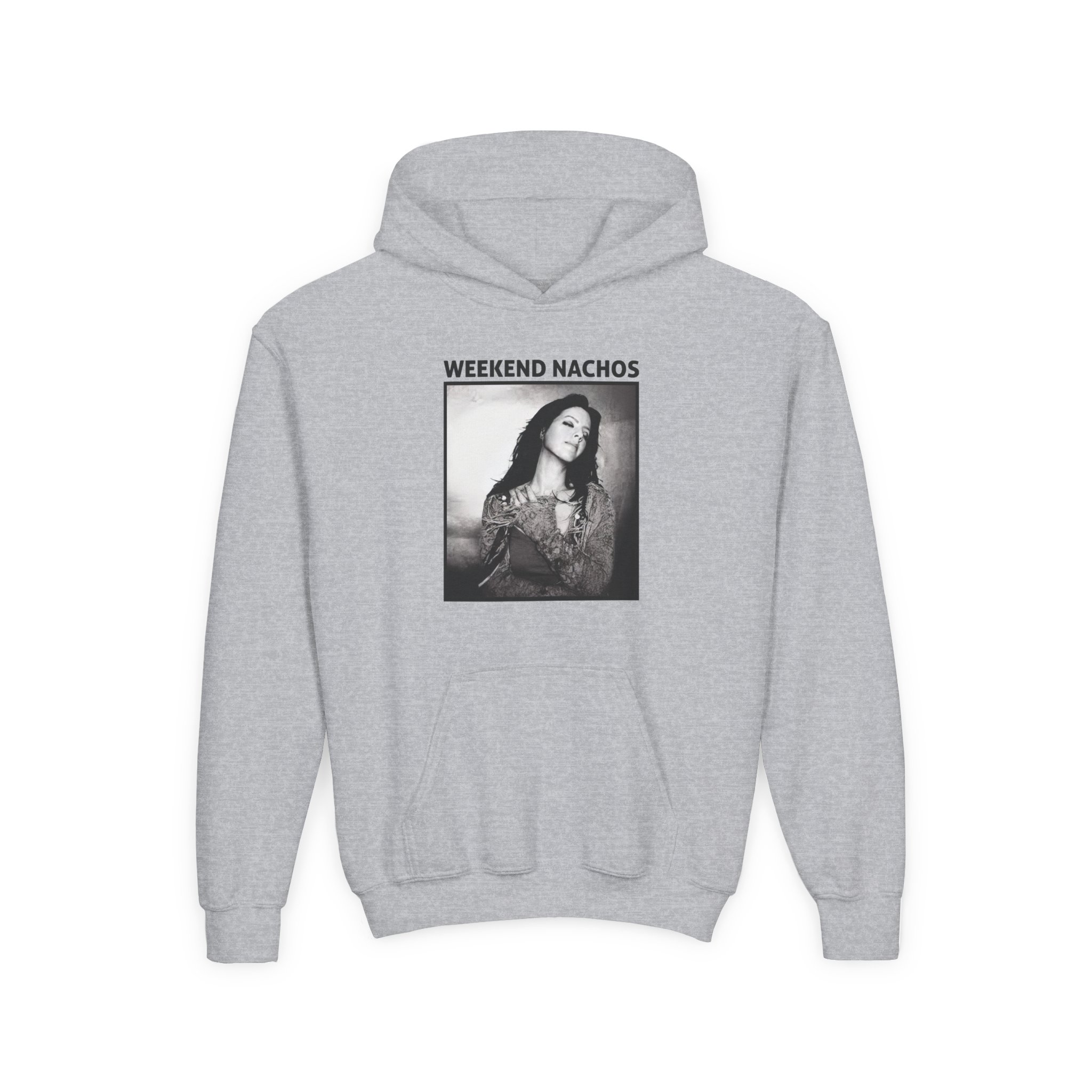 Youth Weekend Nachos Sarah Heavy Blend Hooded Sweatshirt - Image 3