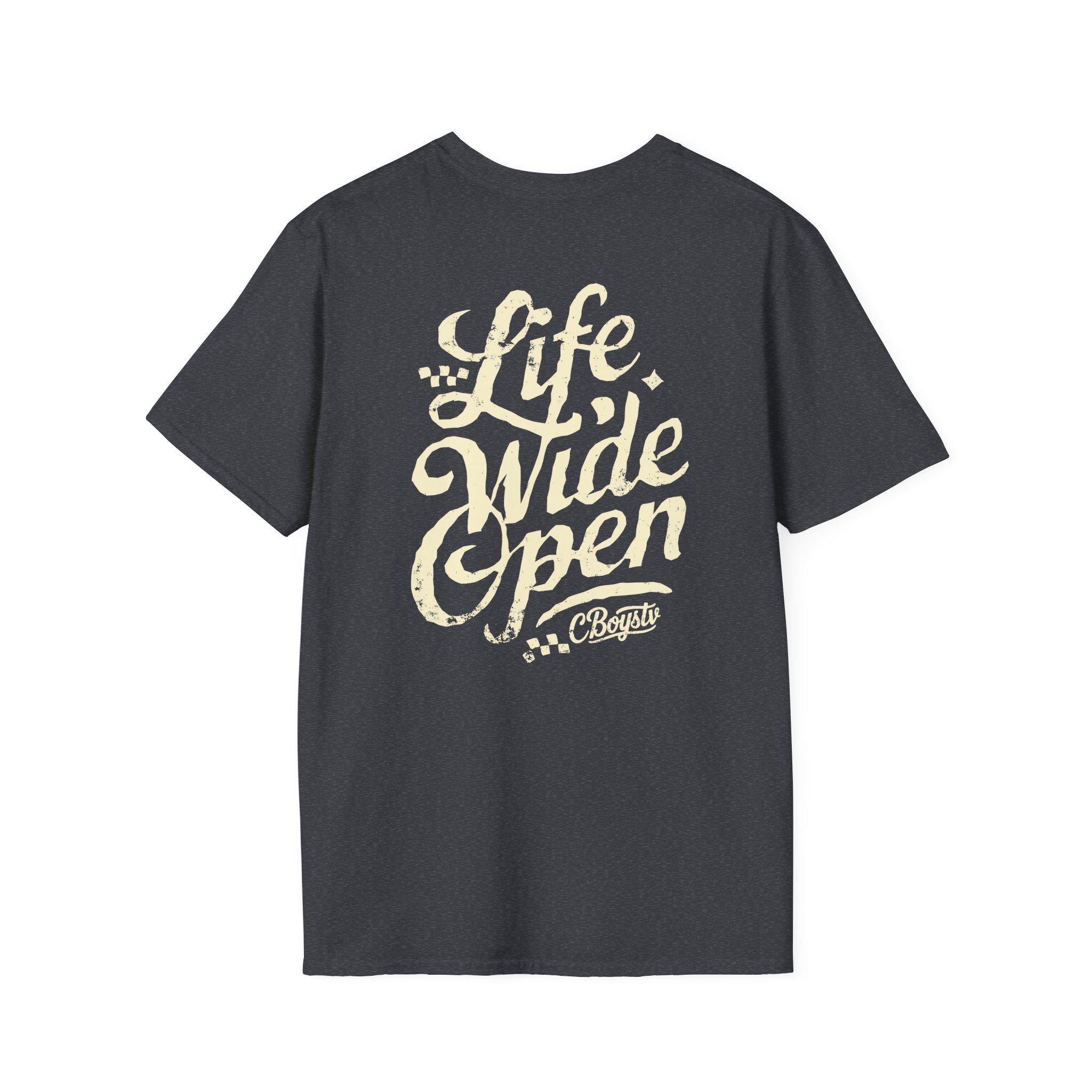 Cboystv Tan Script Unisex Softstyle T-Shirt - Image 18
