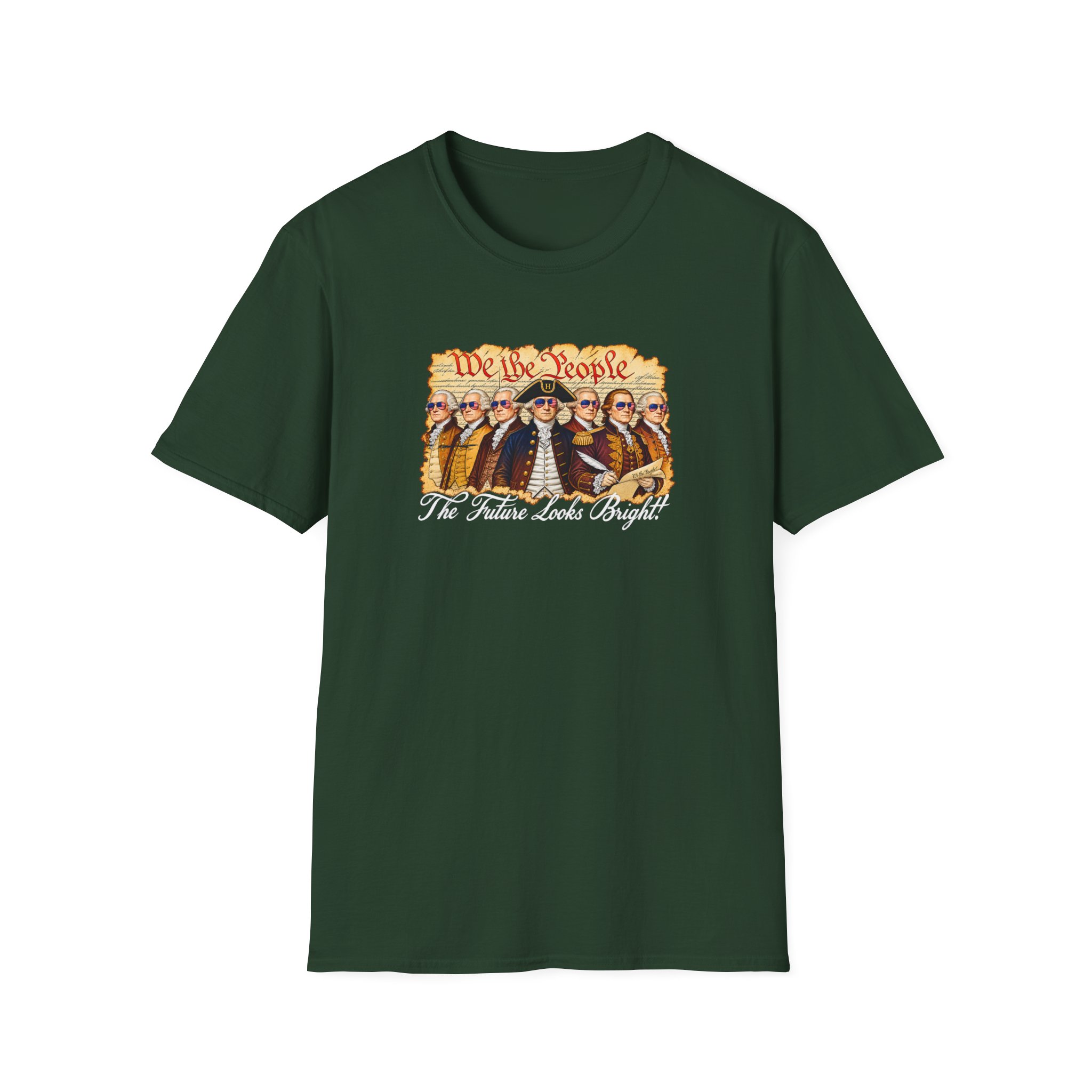Valuetainment Flb Founding Fathers Unisex Softstyle T-Shirt - Image 7