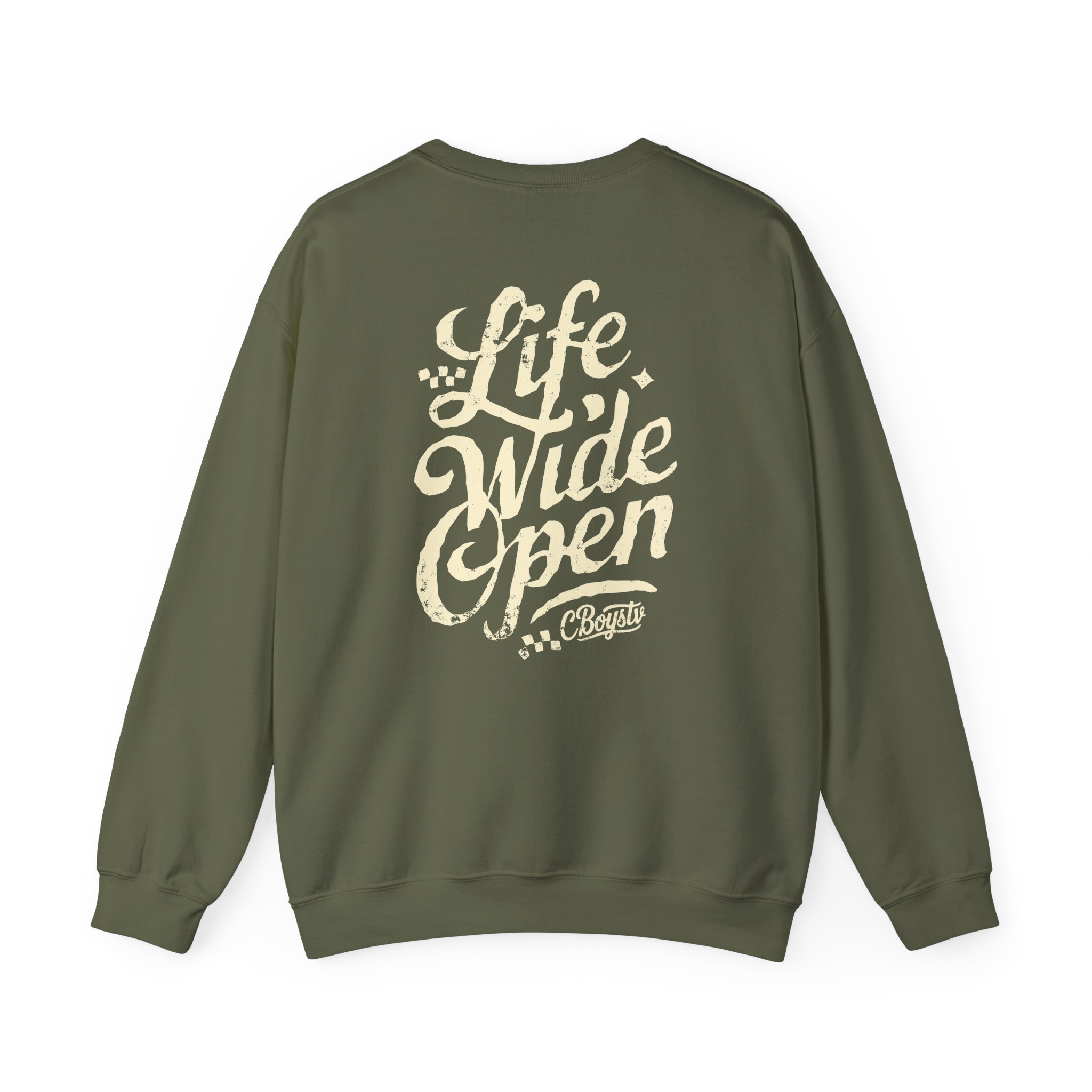 Cboystv Tan Script Unisex Heavy Blend™ Crewneck Sweatshirt - Image 10
