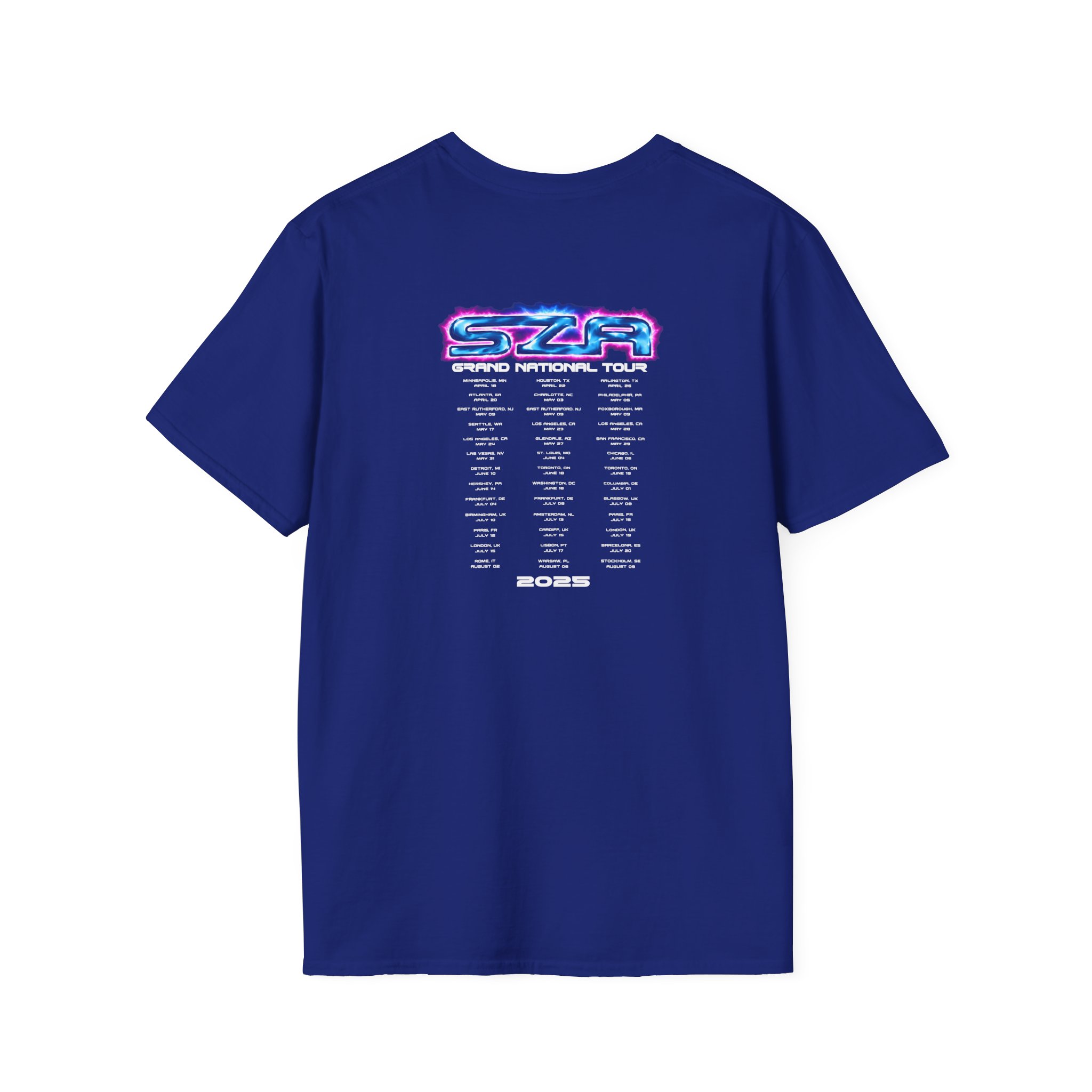 Sza Sos Butterfly Grand National Tour Unisex Softstyle T-Shirt - Image 16