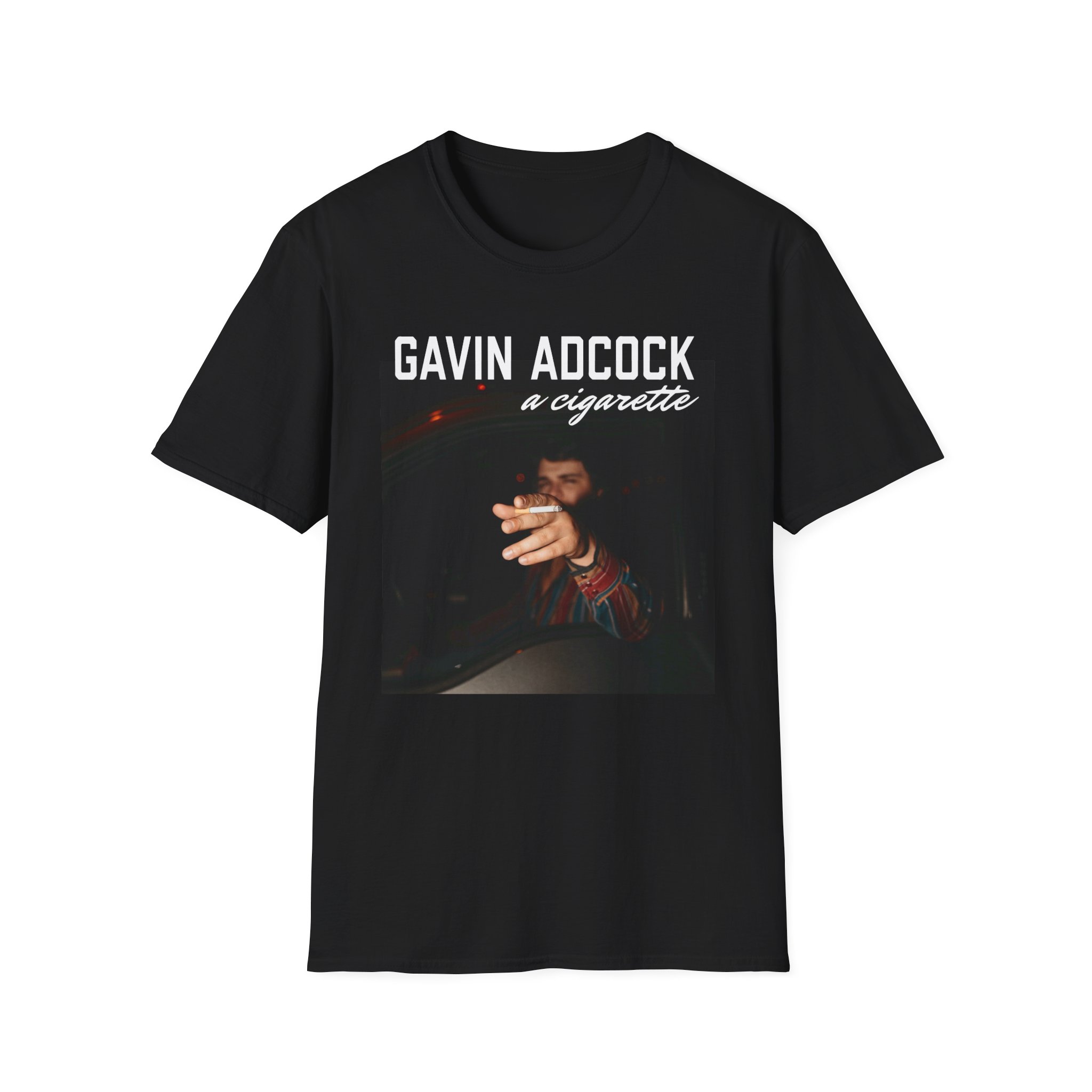 Gavin Adcock a Cigarette Black Photo Unisex Softstyle T-Shirt