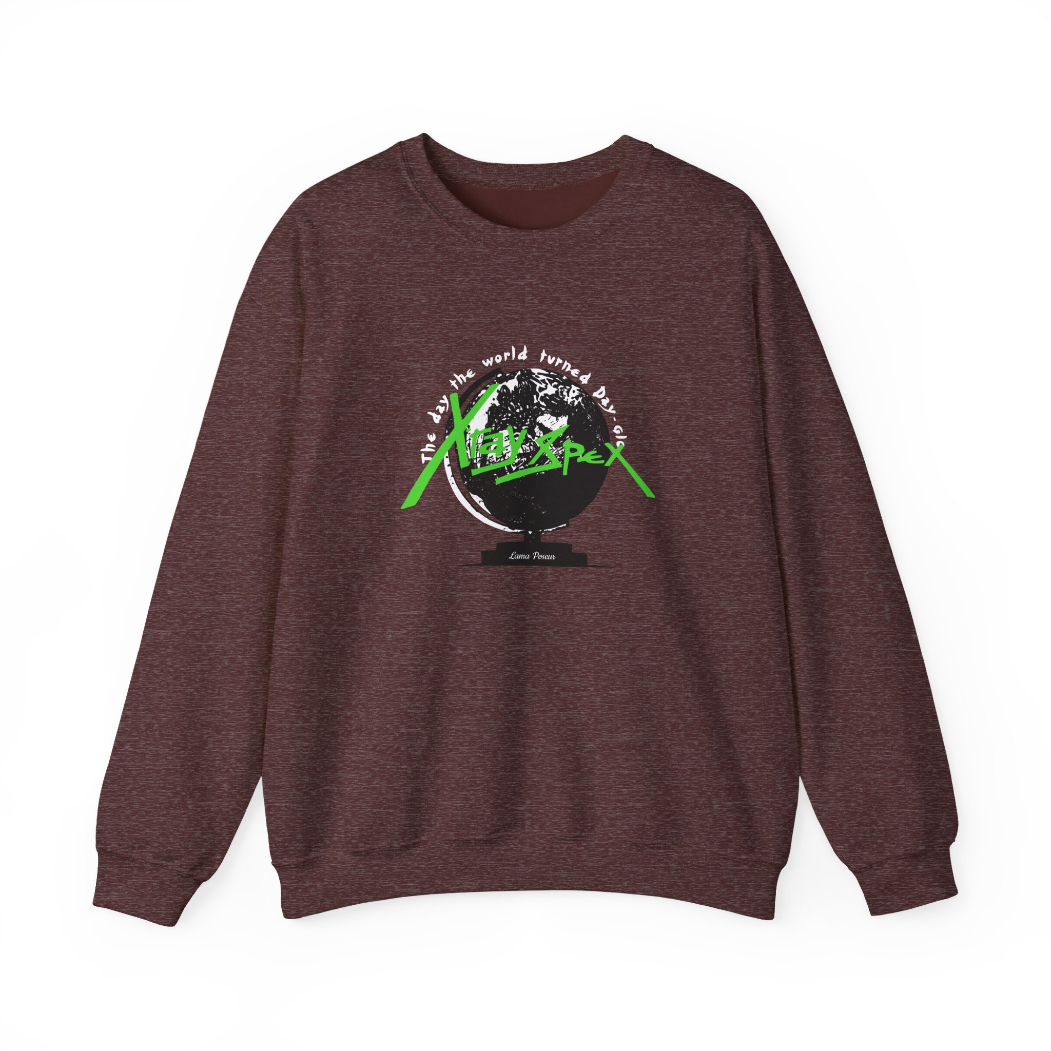 X-ray Spex Day-Glo Globe Unisex Heavy Blend™ Crewneck Sweatshirt - Image 3