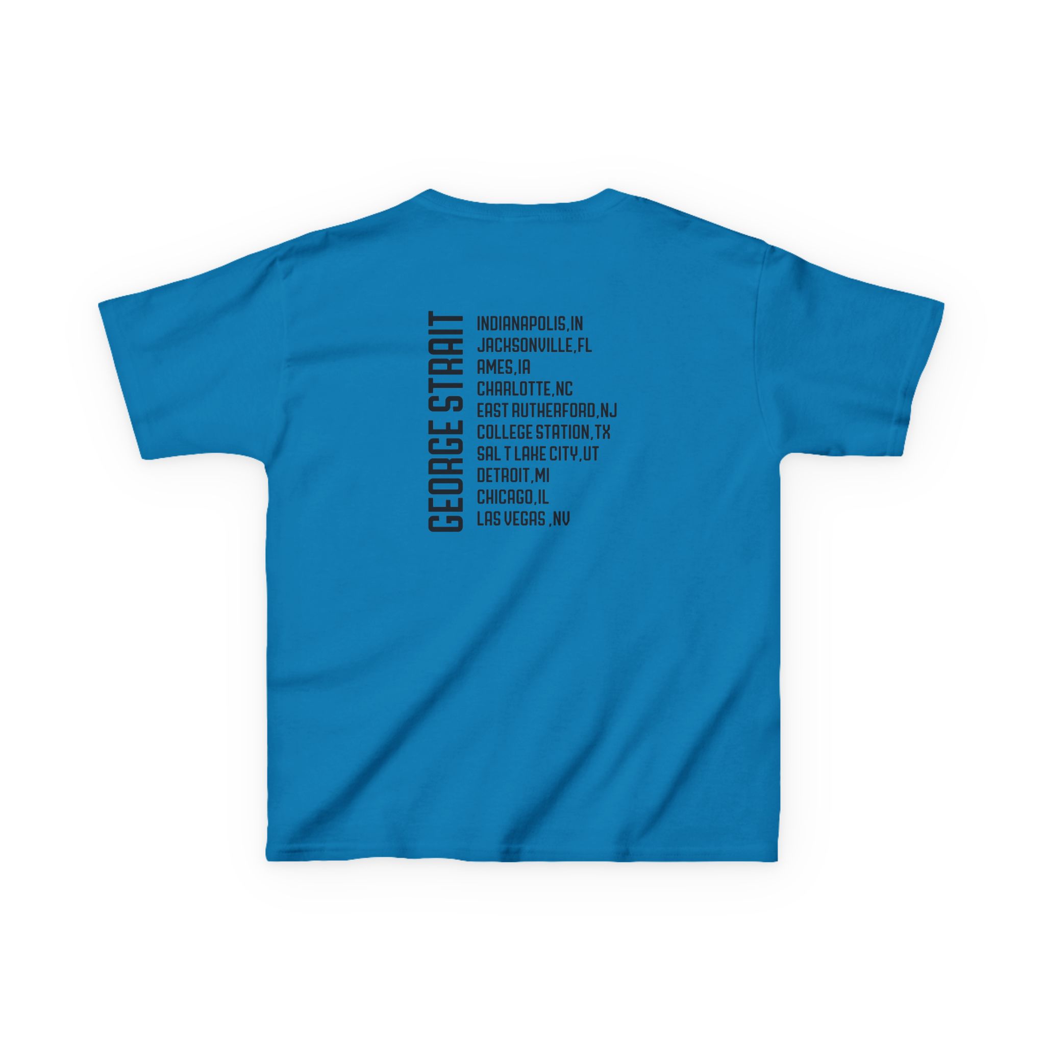 Kids George Strait Heather Denim Silhouette Heavy Cotton™ Tee - Image 18