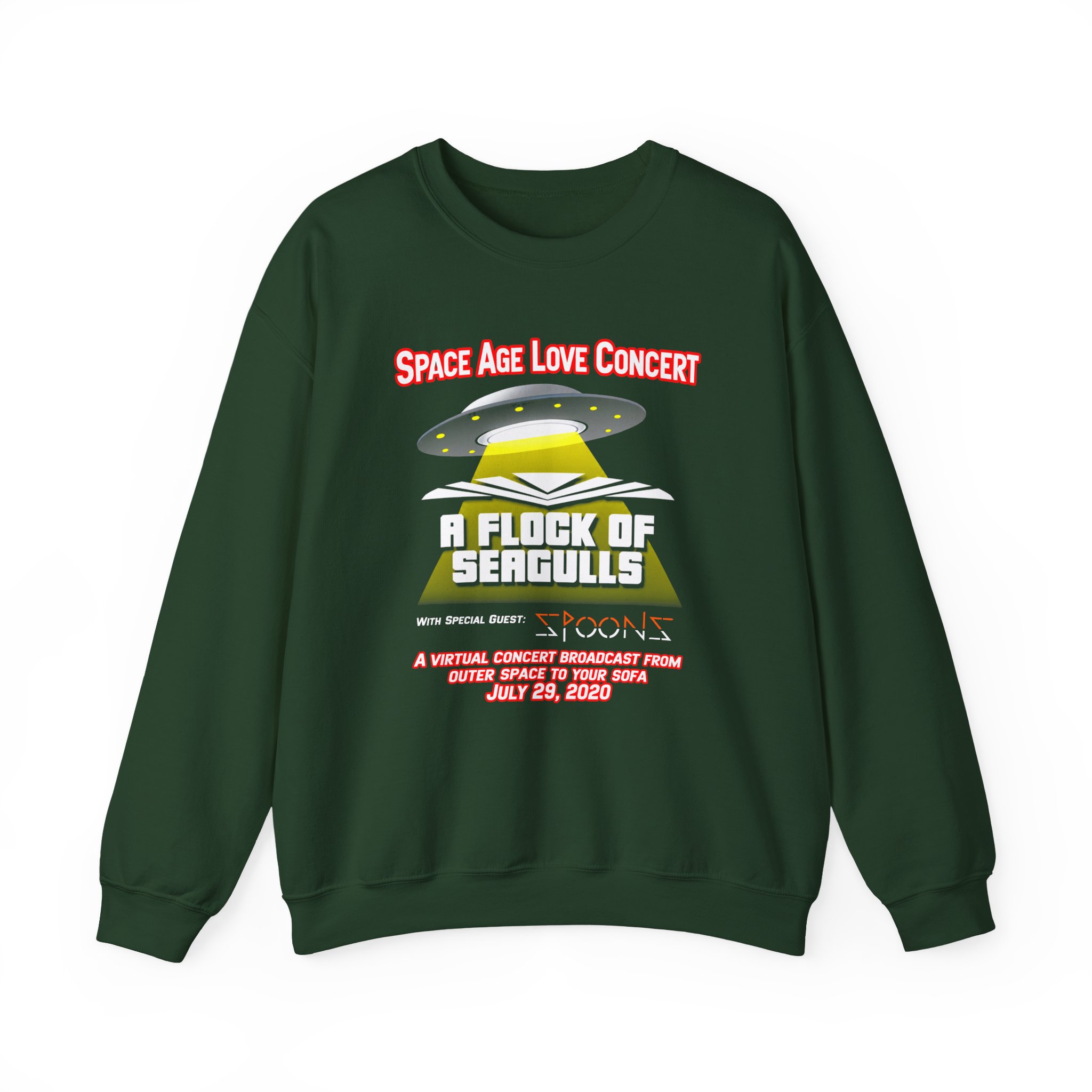 A Flock of Seagulls Space Age Love Concert Unisex Heavy Blend™ Crewneck Sweatshirt - Image 5
