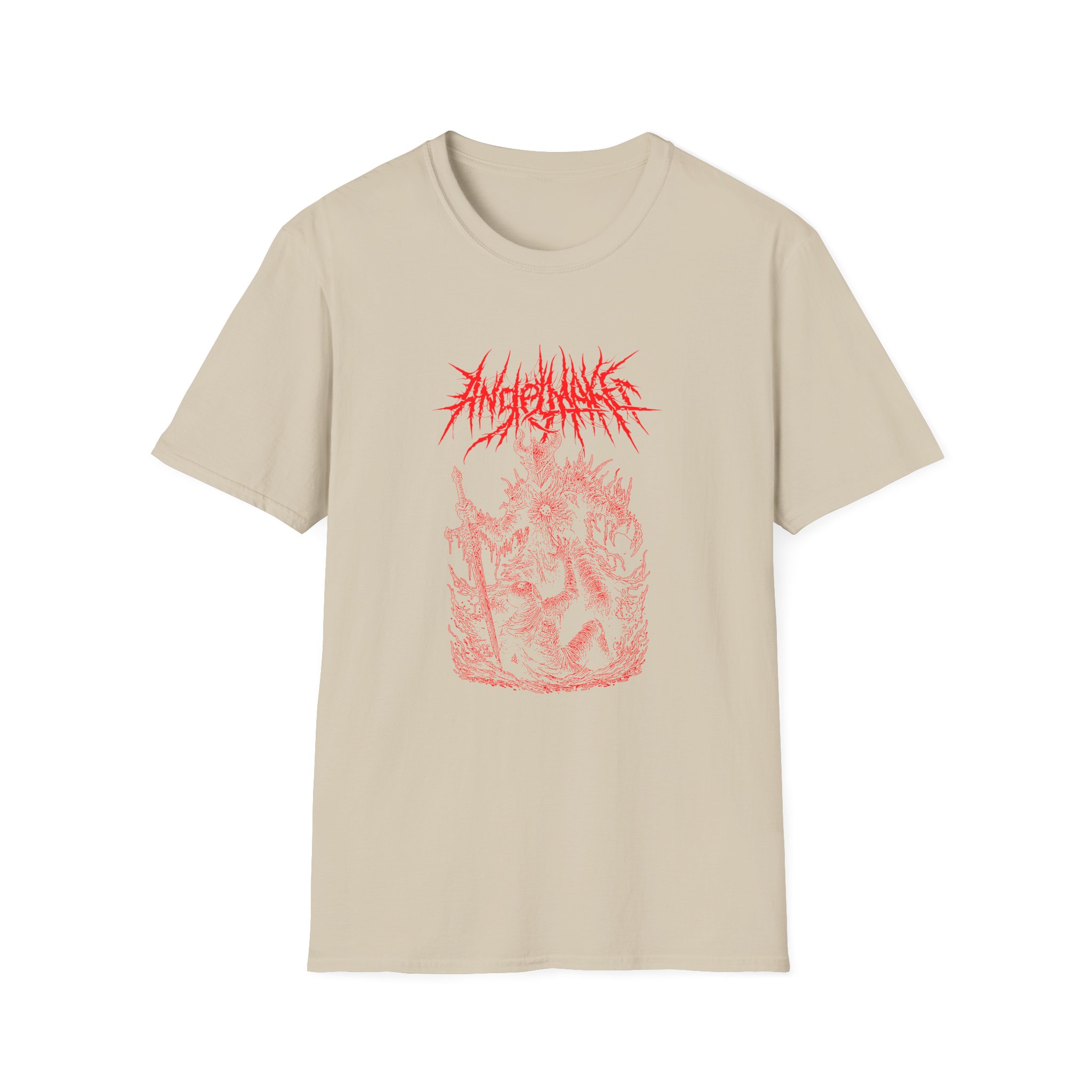 Angelmaker Death Knight Unisex Softstyle T-Shirt - Image 3