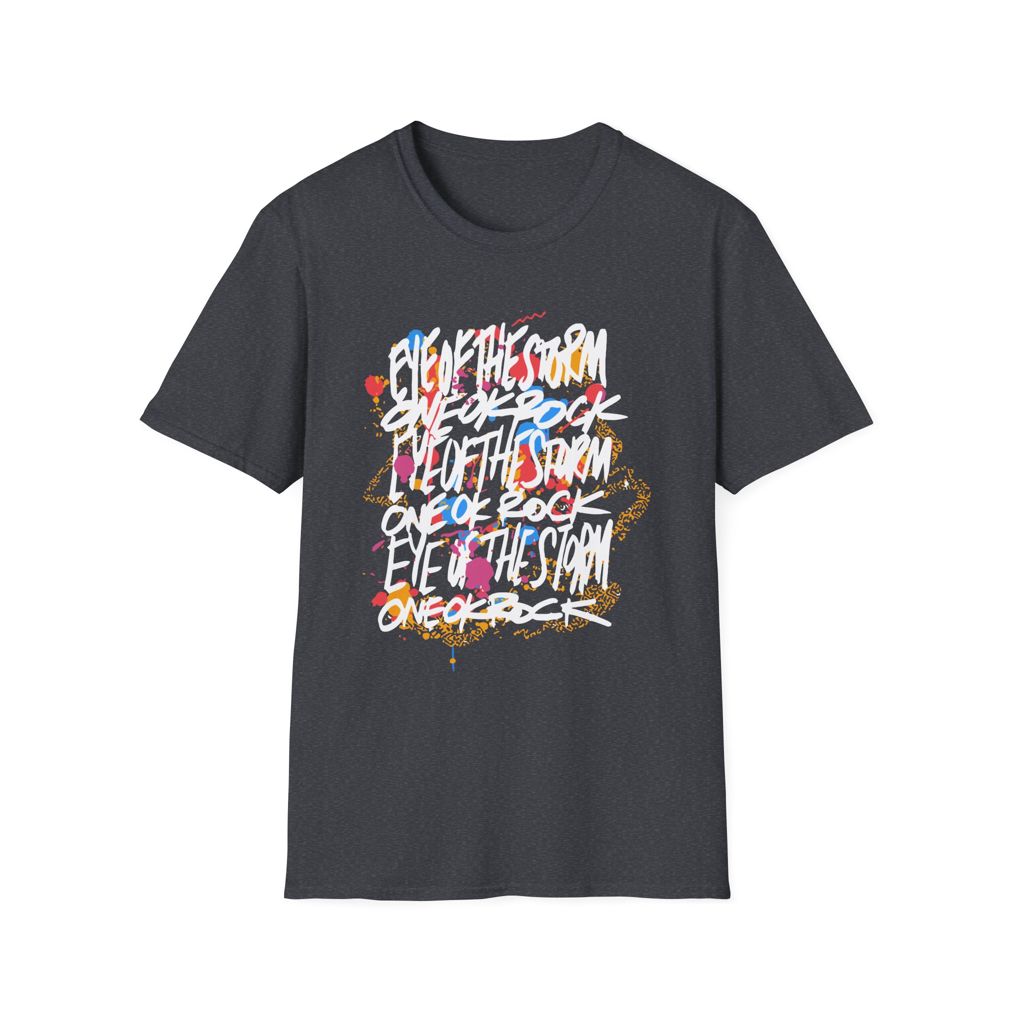 One Ok Rock Painted Storm Unisex Softstyle T-shirt - Image 13