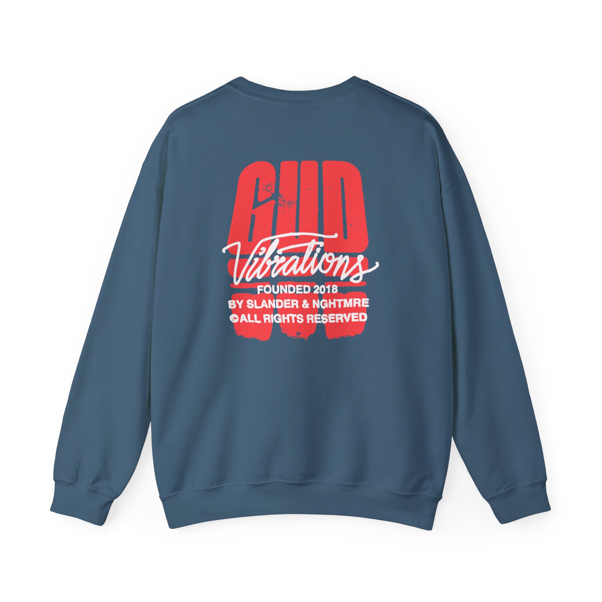 Slander Gud Vibrations Graffiti Unisex Heavy Blend™ Crewneck Sweatshirt - Image 10