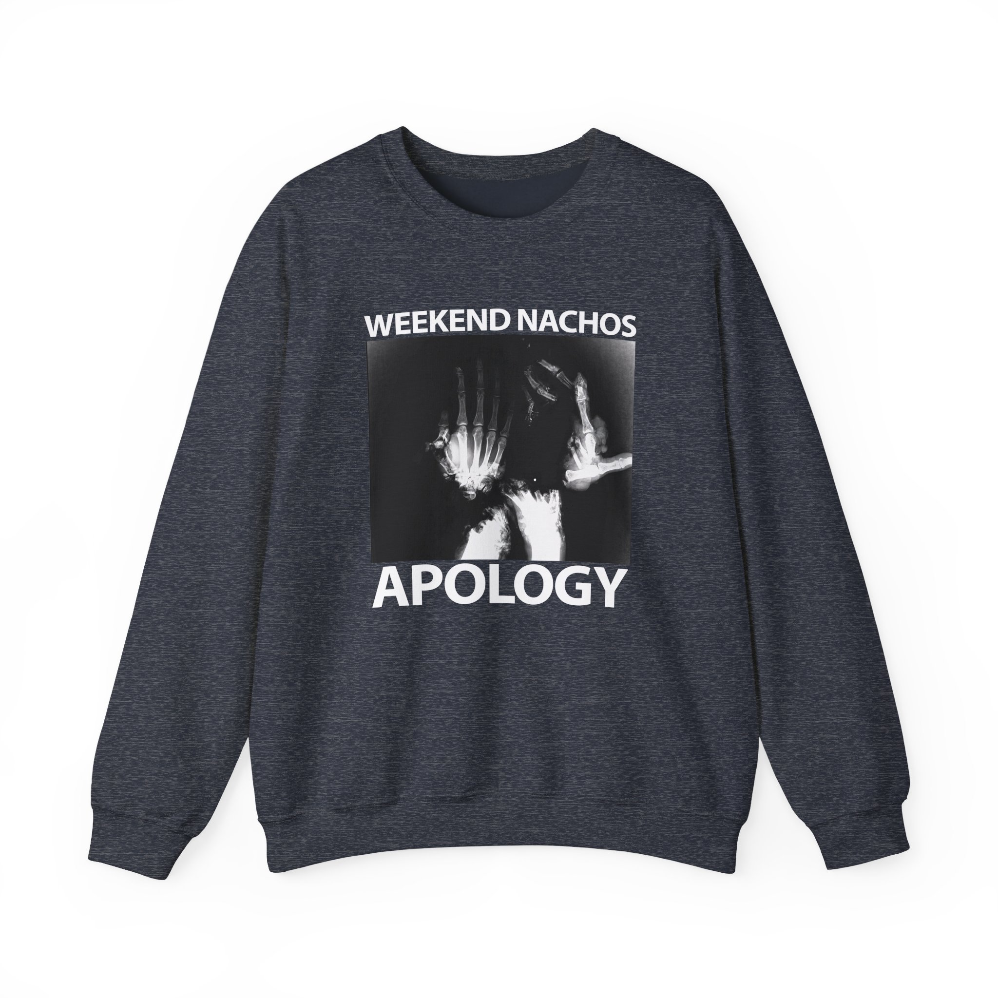 Weekend Nachos Apology Unisex Heavy Blend™ Crewneck Sweatshirt - Image 9