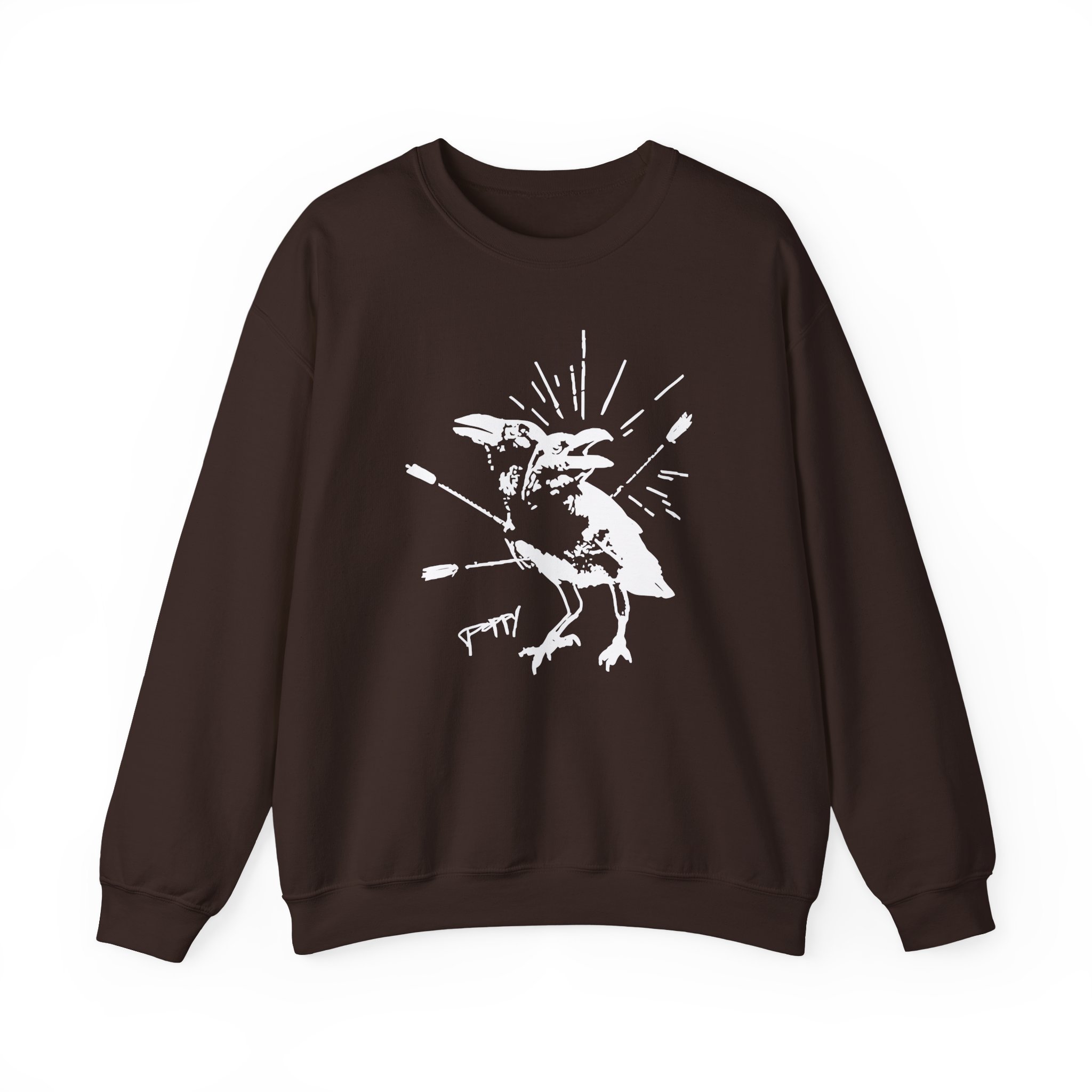 Poppy Coward Birds Unisex Heavy Blend™ Crewneck Sweatshirt - Image 3