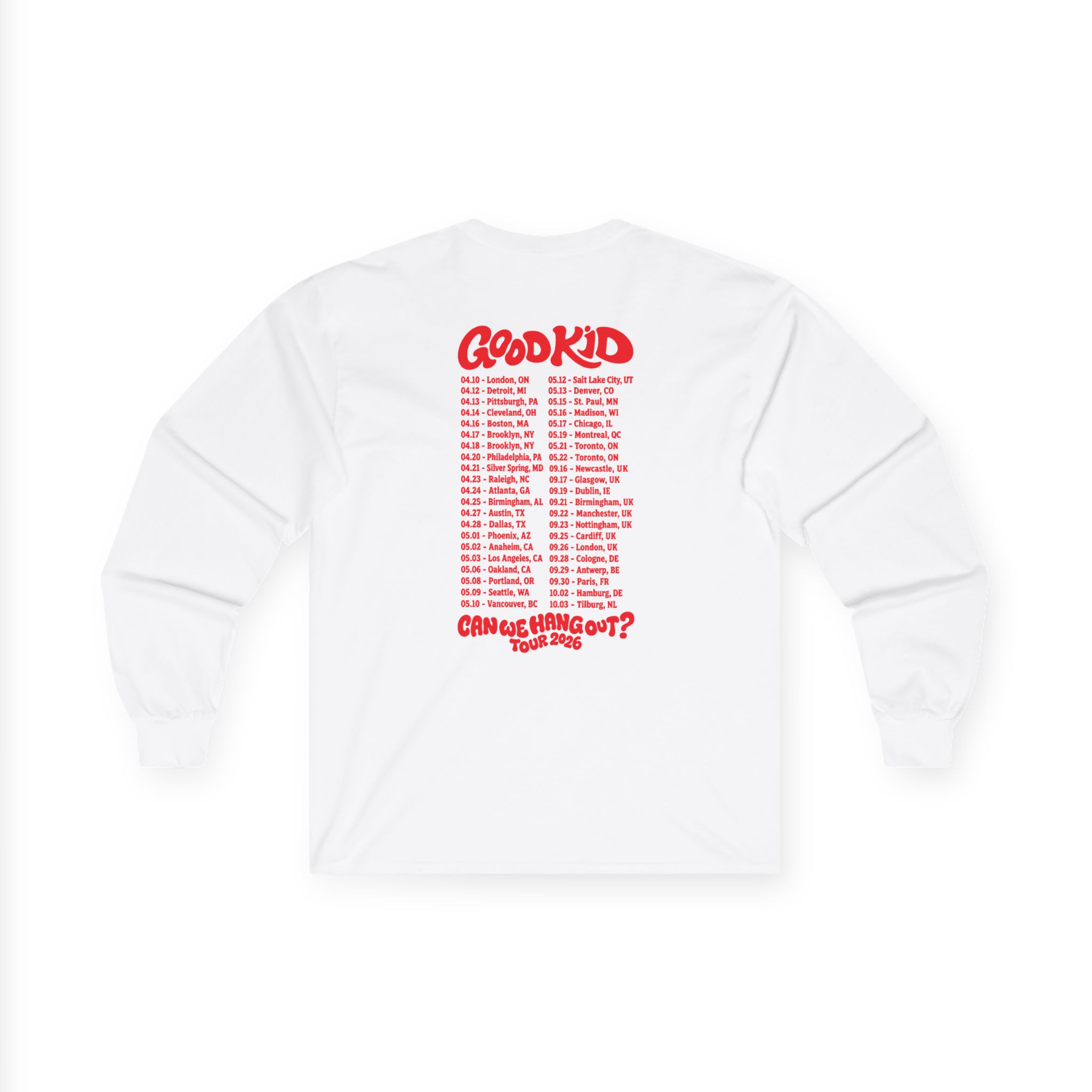 Good Kid Can We Hang Out Unisex Ultra Cotton Long Sleeve Tee - Image 2