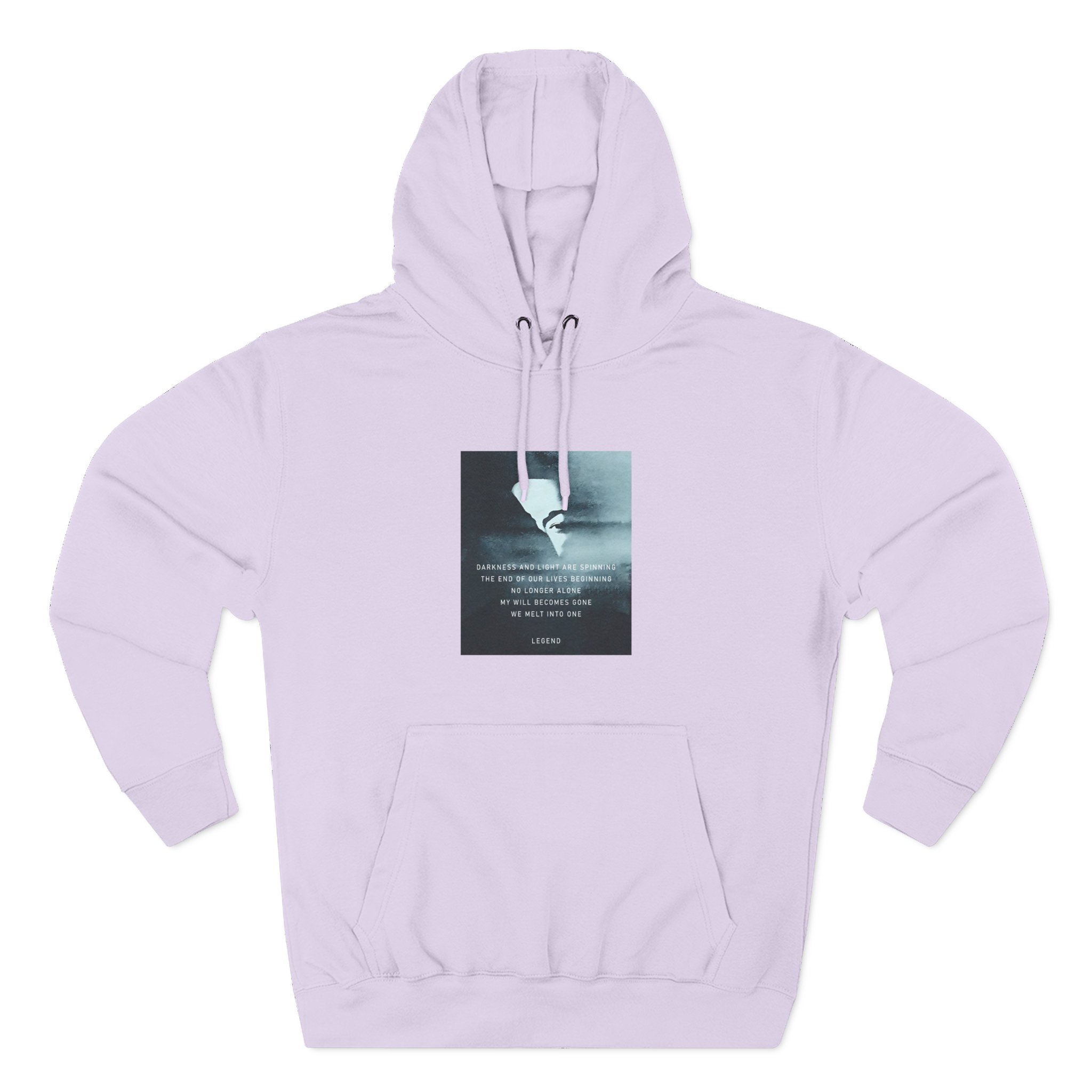 John Legend Darkness Lyrics Three-Panel Fleece Hoodie - Image 25