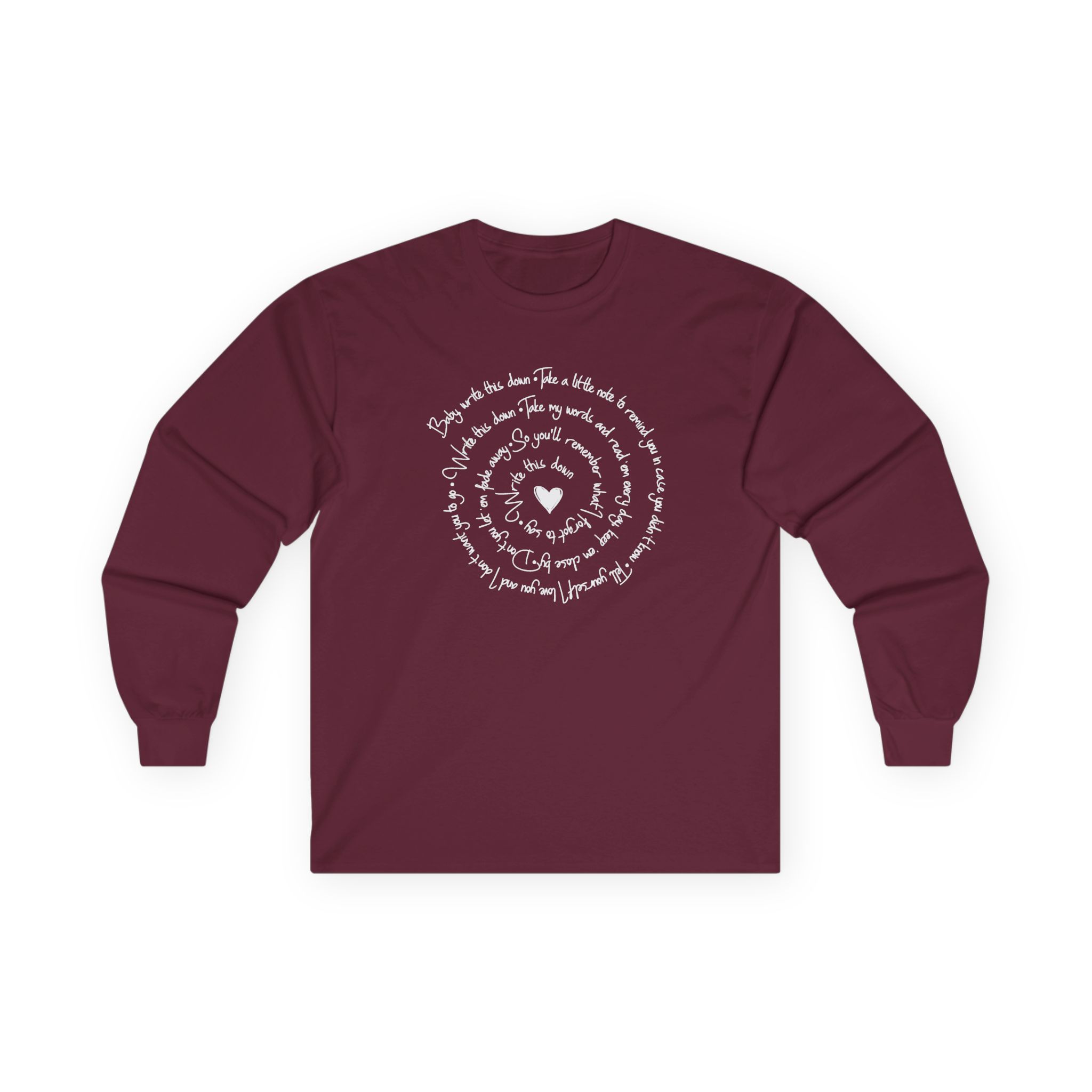 George Strait Wine Write This Down Unisex Ultra Cotton Long Sleeve Tee - Image 3