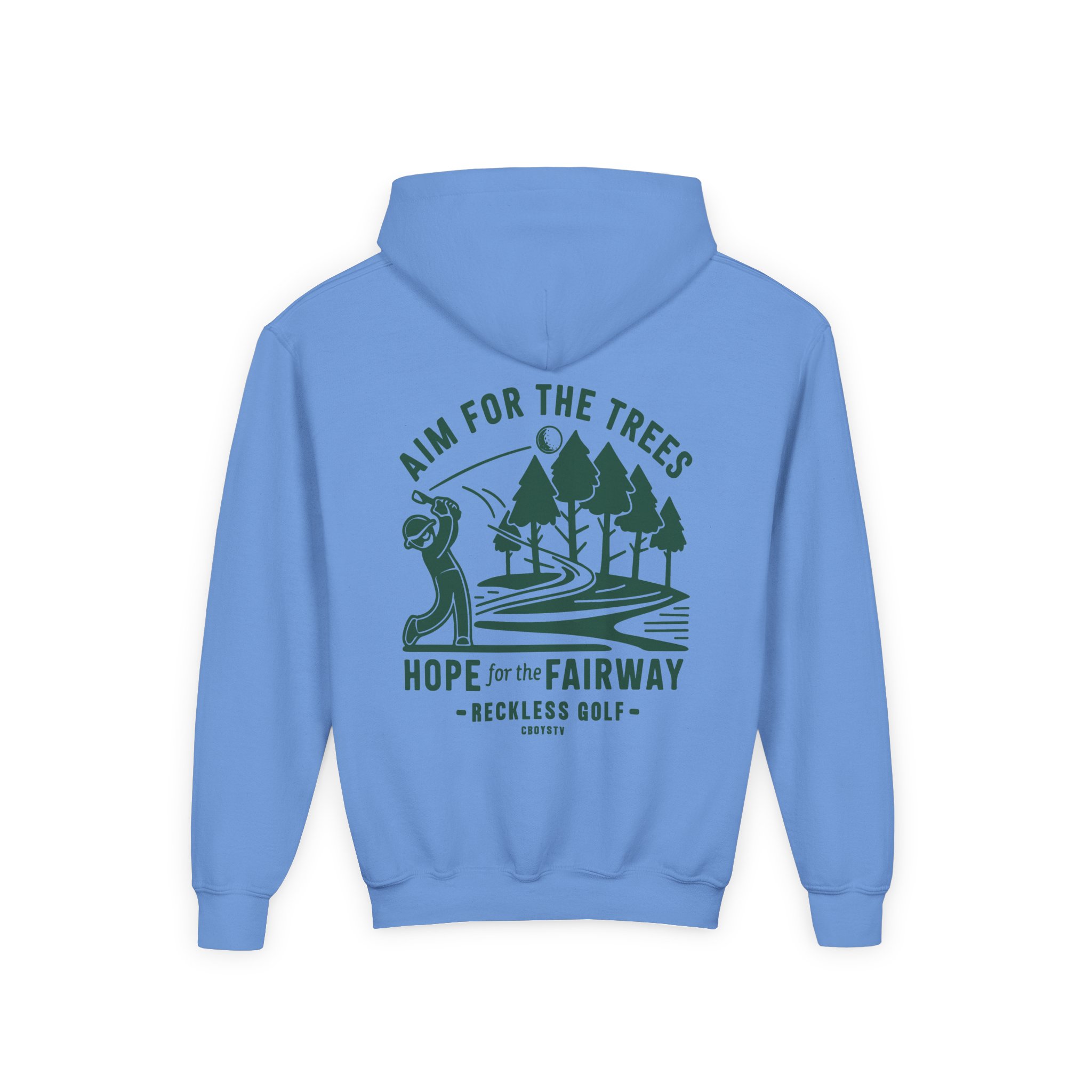 Cboystv Fairway Youth Heavy Blend Hooded Sweatshirt - Image 6
