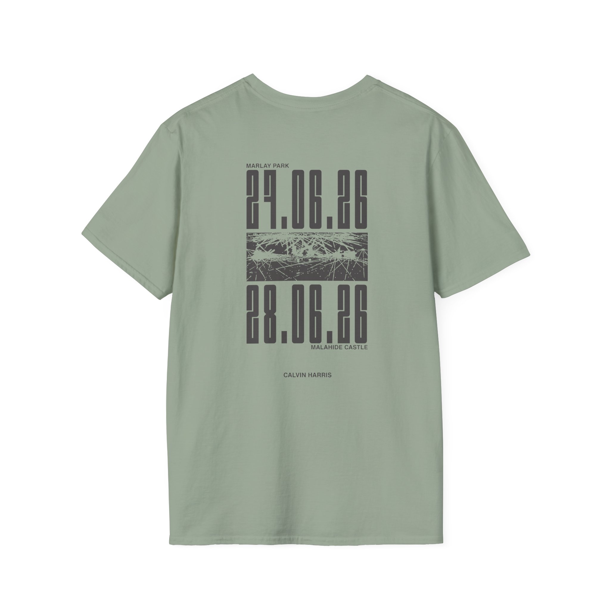 Calvin Harris Malahide Castle Tour Unisex Softstyle T-Shirt - Image 16