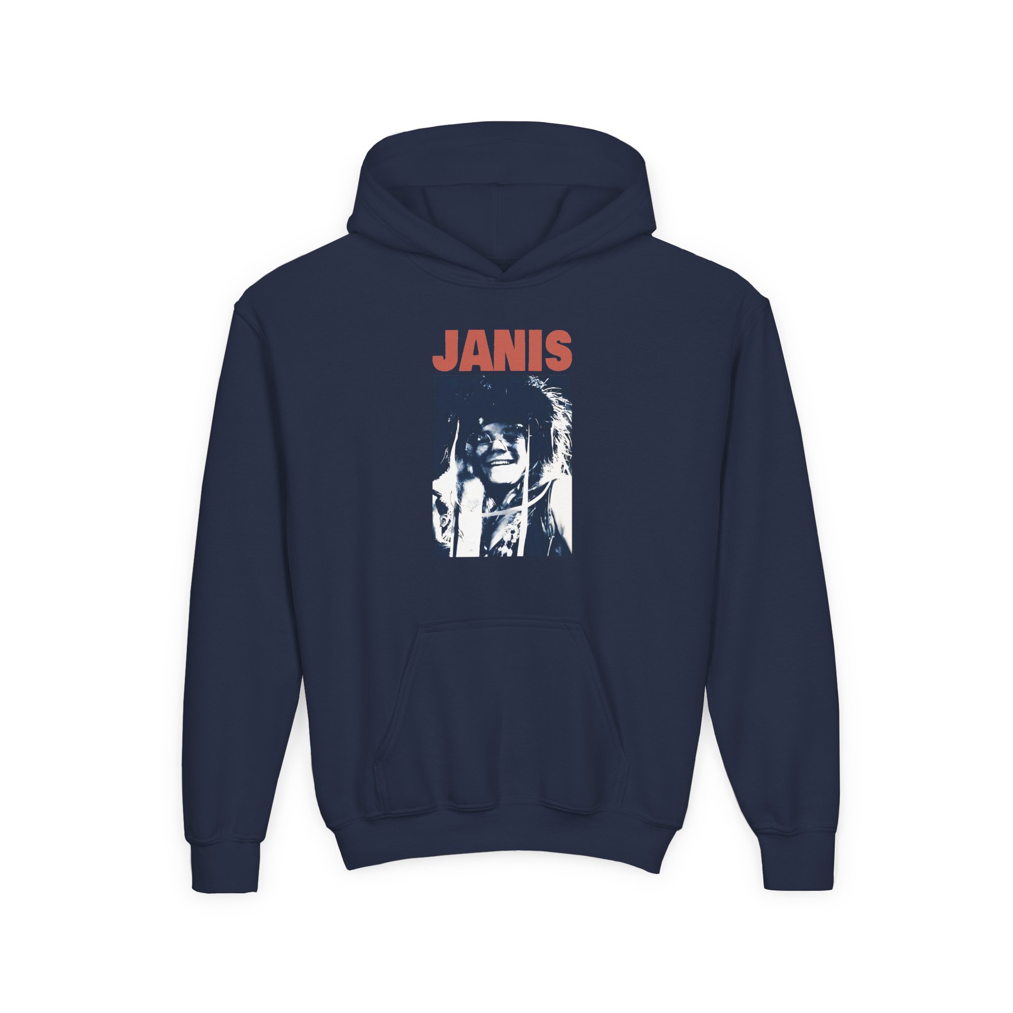 Janis Joplin Beatnick Youth Heavy Blend Hooded Sweatshirt - Image 13