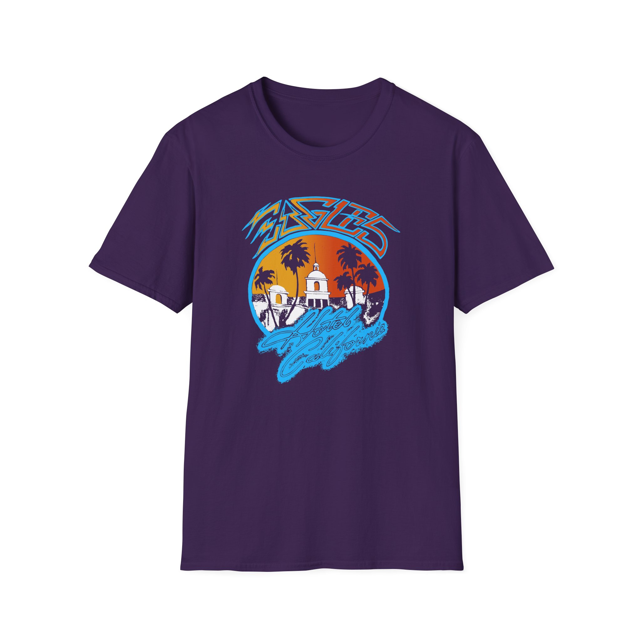 The Eagles Hotel California Unisex Softstyle T-Shirt - Image 9