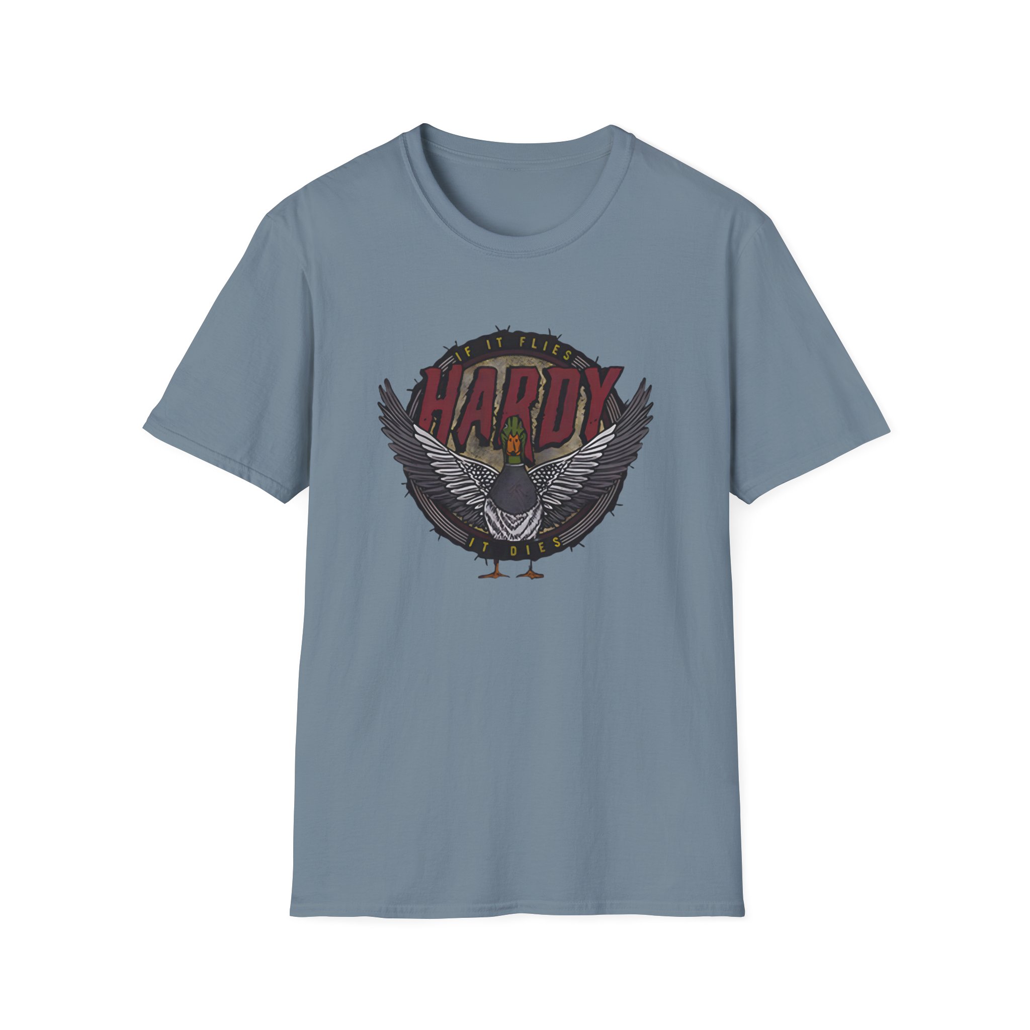 Hd if It Flies Unisex Softstyle T-Shirt - Image 25