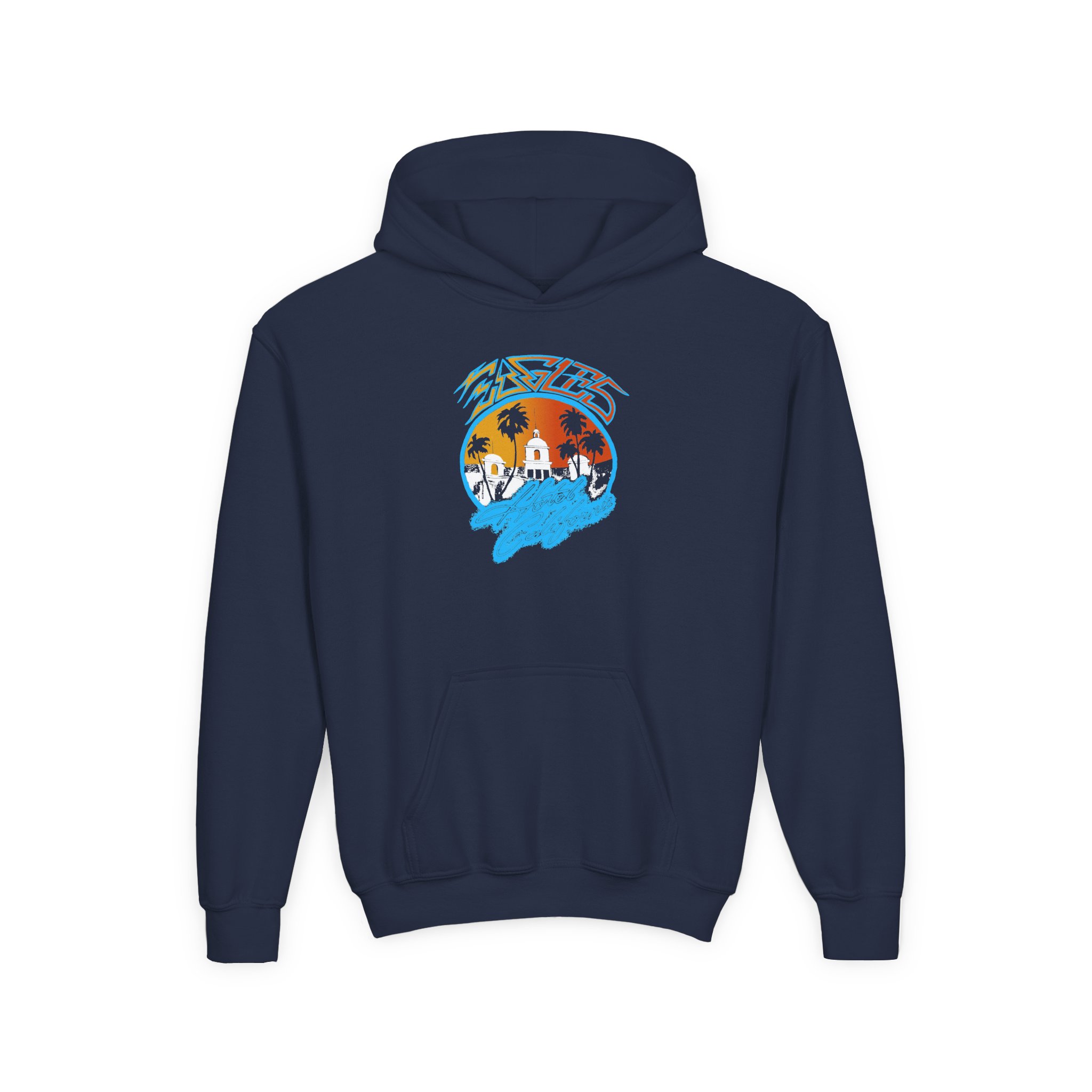 Youth The Eagles Hotel California Heavy Blend Hooded Sweatshirt - Image 5